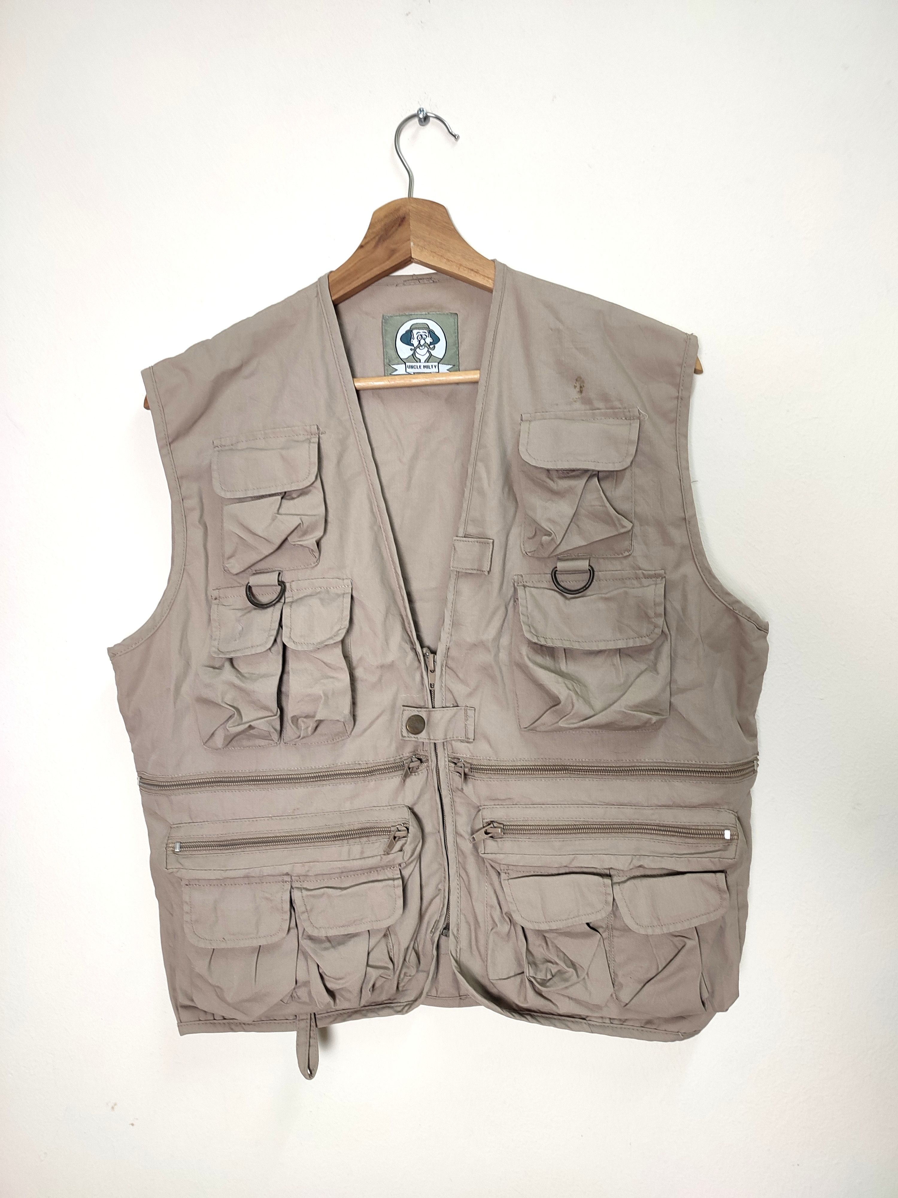 Vintage Vintage Beige Multi-Pocket Vest Size US M / EU 48-50 / 2 - 1 Thumbnail