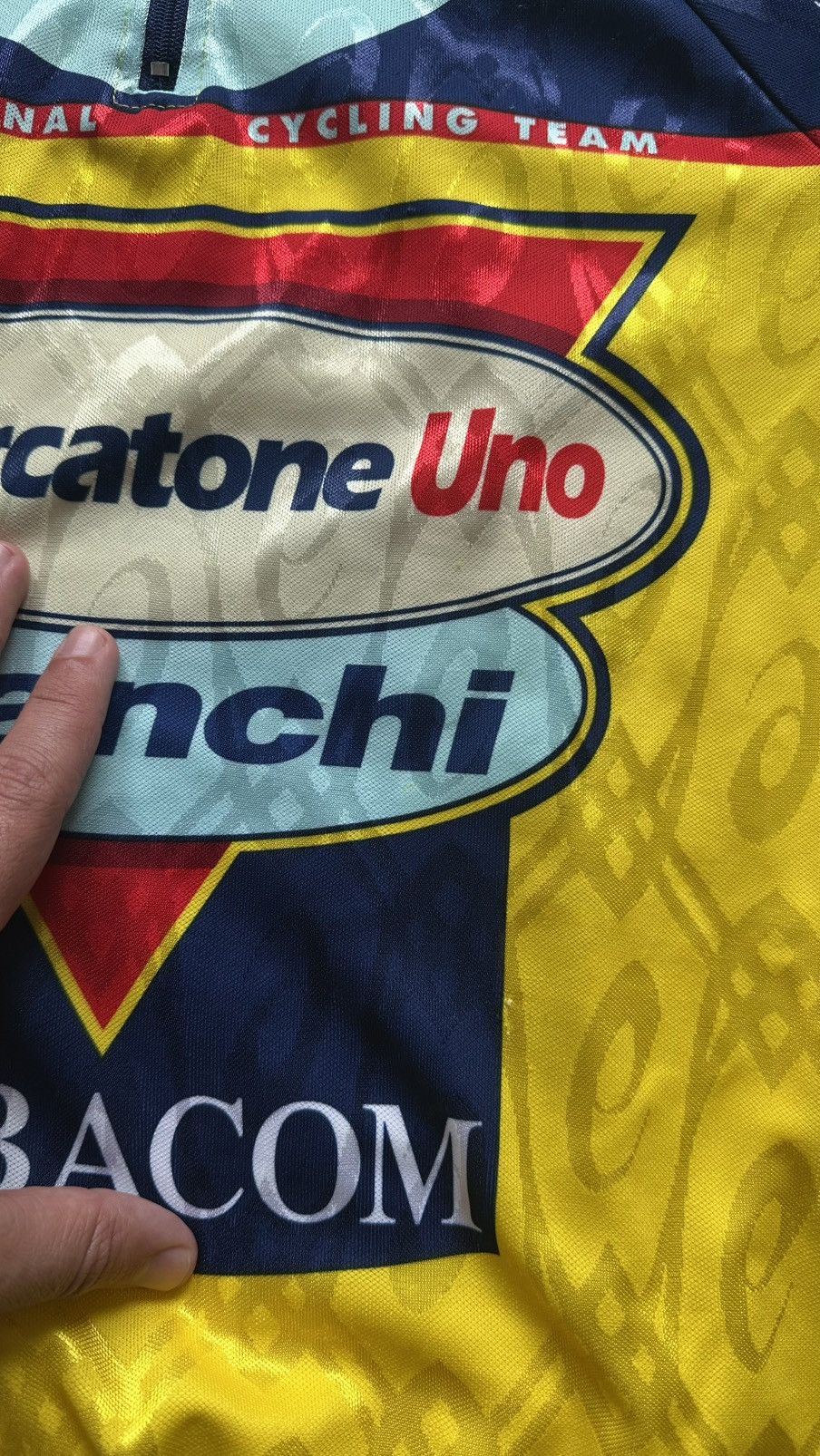 1999 Asics Bianchi Mercatone Uno Vintage Cycling Jersey