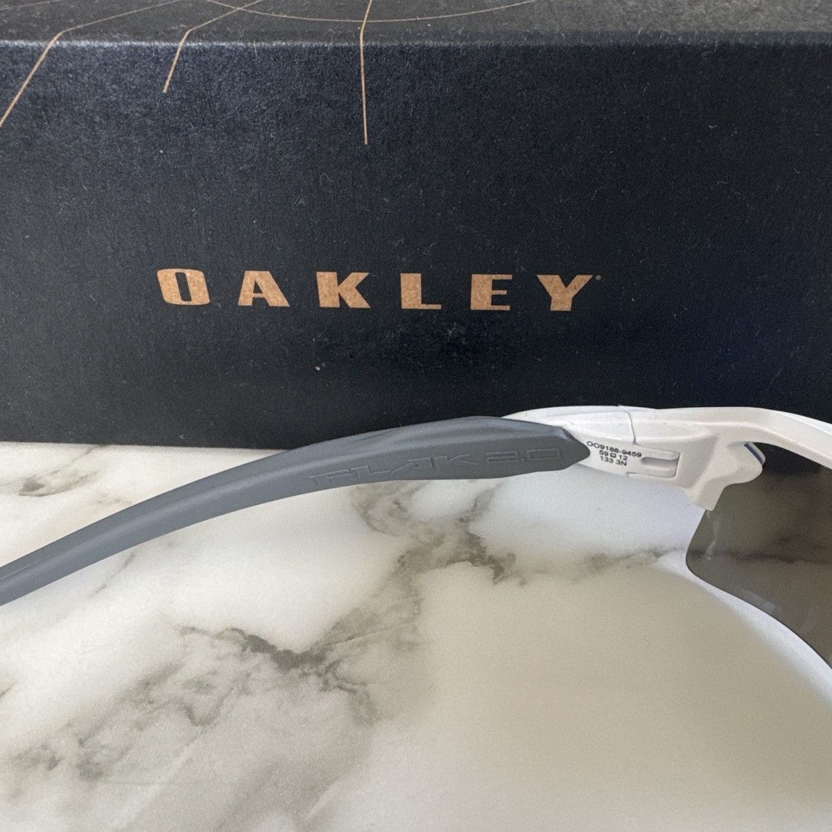Oakley Oakley Flak 2.0 XL White/Prizm Sapphire – New Size ONE SIZE - 6 Thumbnail