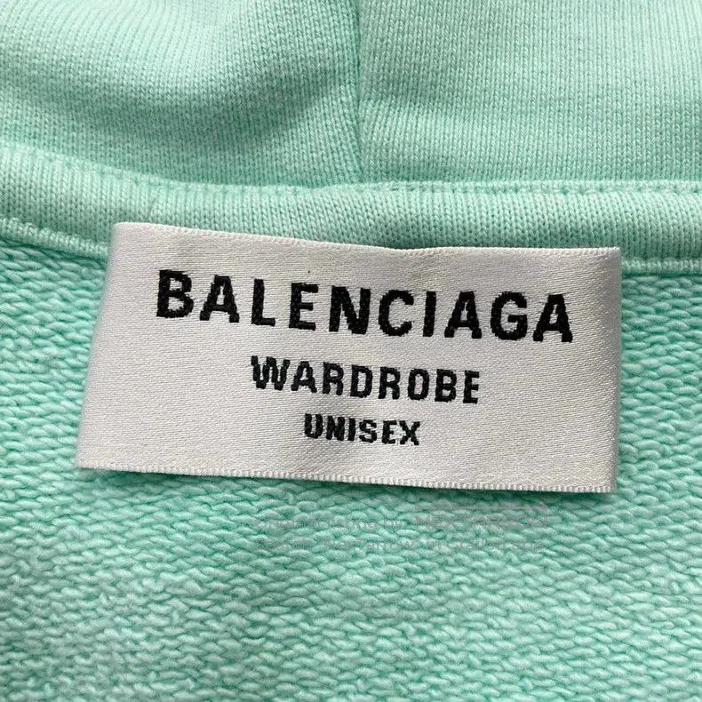 Balenciaga Balenciaga Mint Green Hoodie. Size US M / EU 48-50 / 2 - 5 Thumbnail
