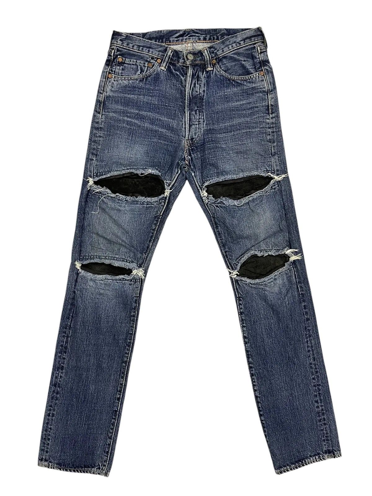 Full Count & Co. FULLCOUNT & CO. Japan 1414 Distressed Denim Size US 30 / EU 46 - 1 Thumbnail