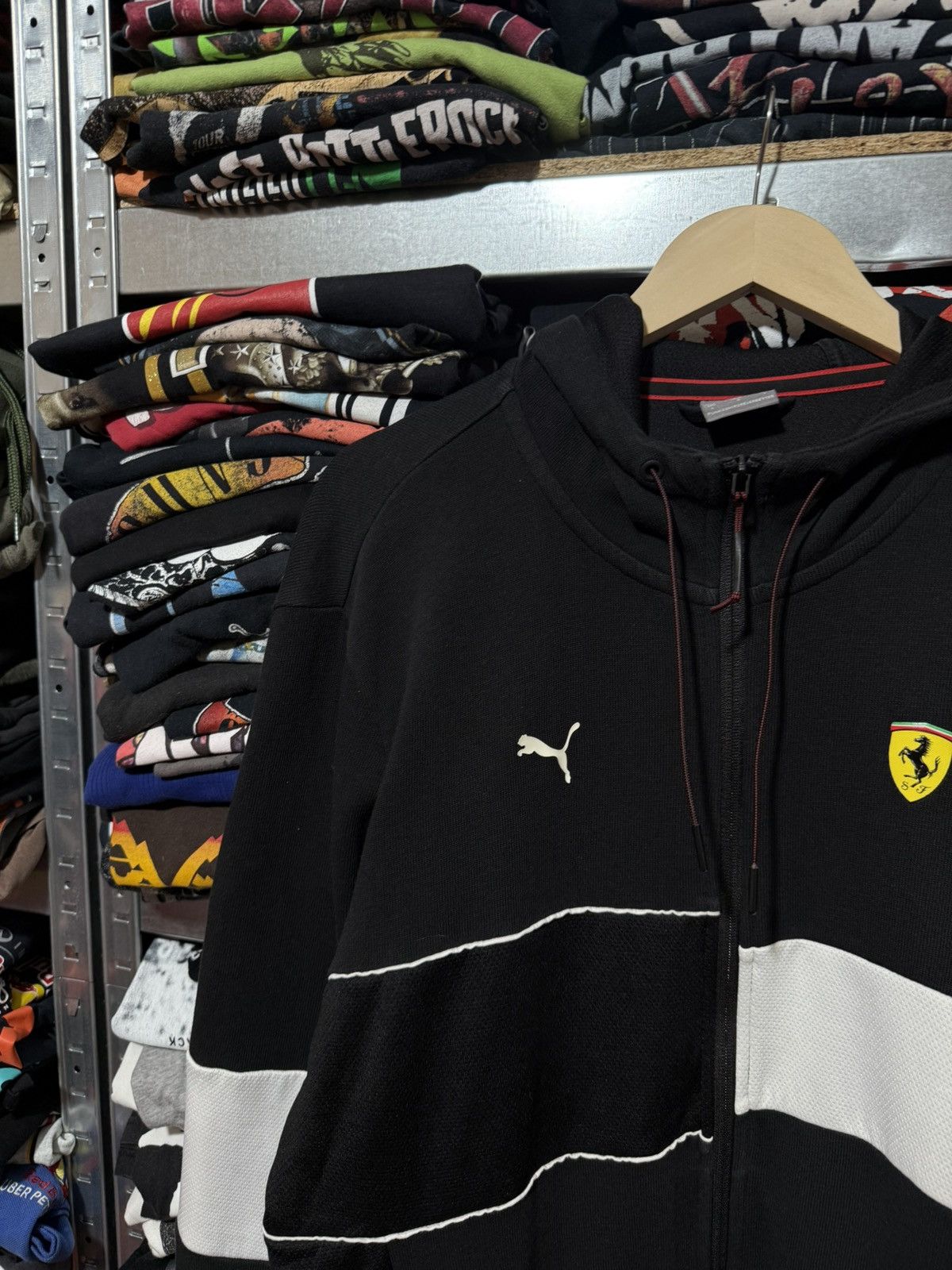 Puma Puma Ferrari SF Scuderla Ferrari Hooded Sweat Light Jacket Size US XL / EU 56 / 4 - 3 Thumbnail