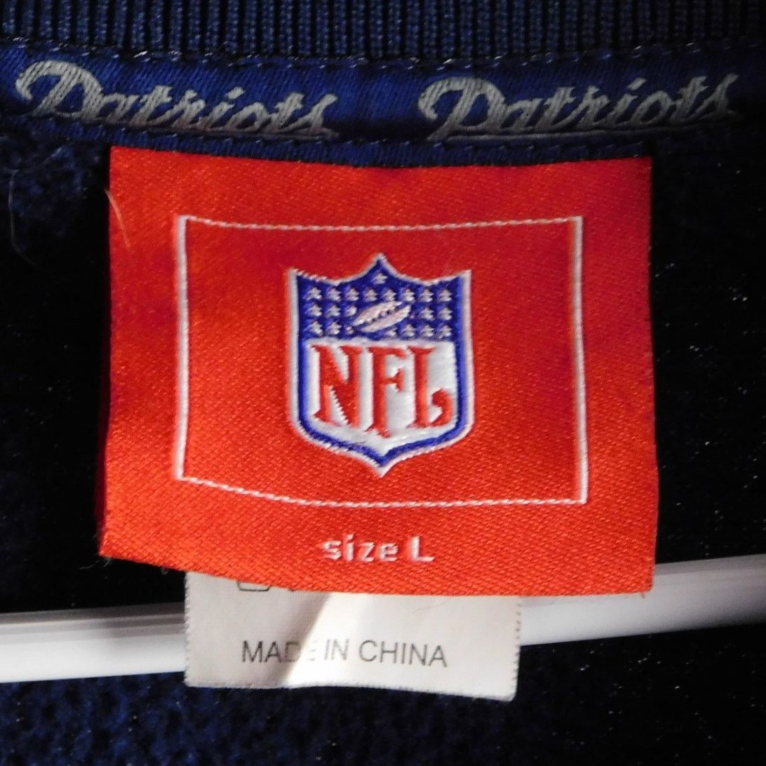 NFL Y2K New England Patriots 1/4 Zip Fleece Size L Spellout Blue Size US L / EU 52-54 / 3 - 3 Thumbnail
