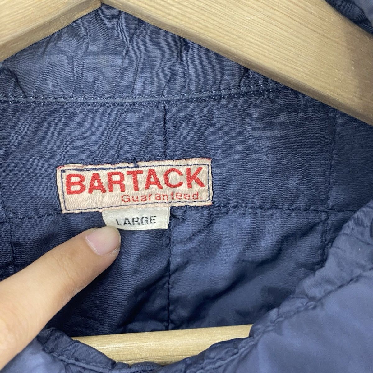 Vintage Vintage BARTACK Quilted Workwear Jacket Button Up Overshirt Size US L / EU 52-54 / 3 - 7 Thumbnail