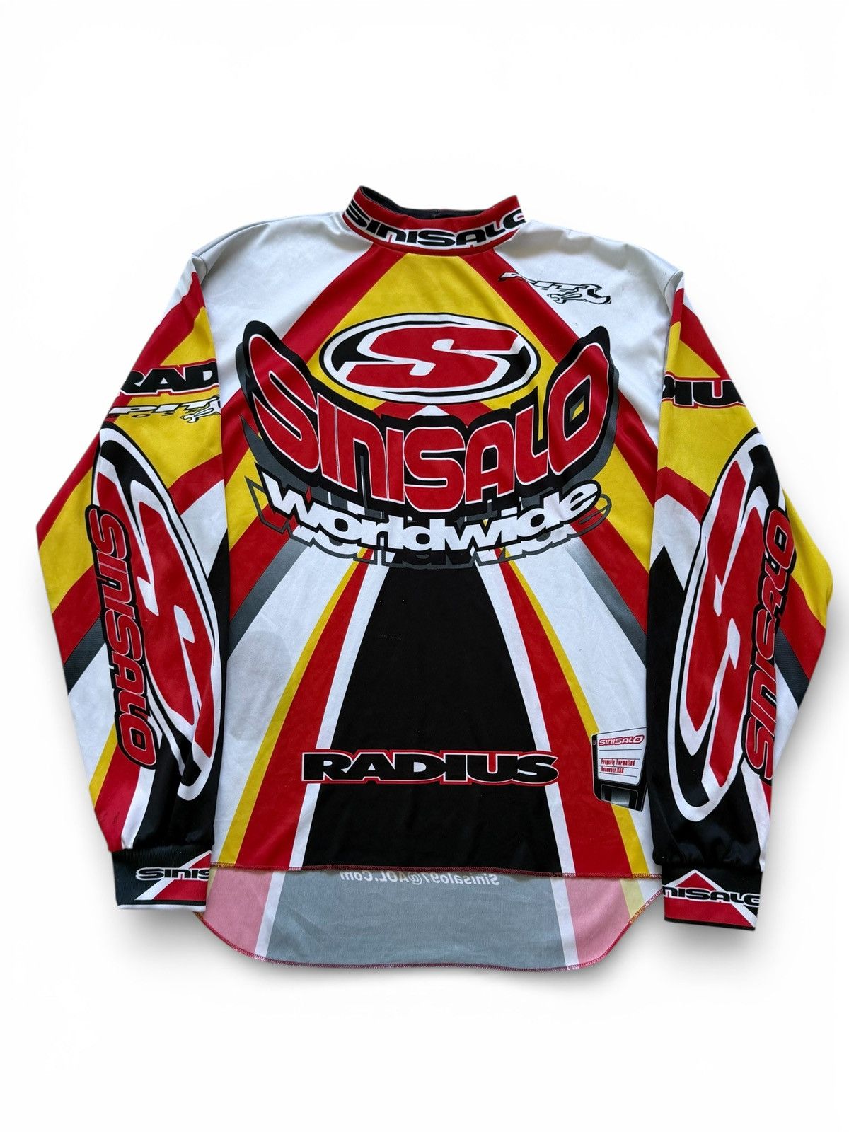 Vintage 90s Sinisalo Worldwide Motocross Racing Jersey