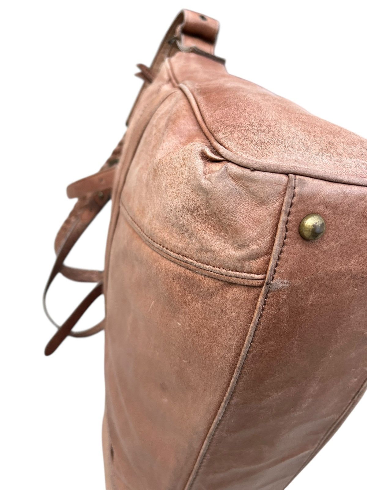Creed × Leather Creed Japan Faded Patina Leather 2 Way Large Bag Size ONE SIZE - 13 Thumbnail