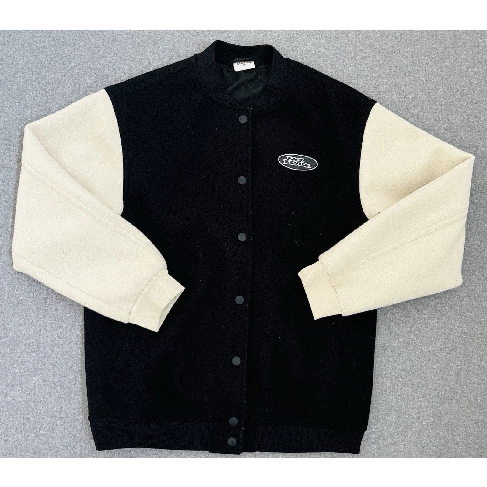 No Fear No Fear x H&M Women Jacket XXSmall To Med Black Varsity Size S / US 4 / IT 40 - 2 Thumbnail