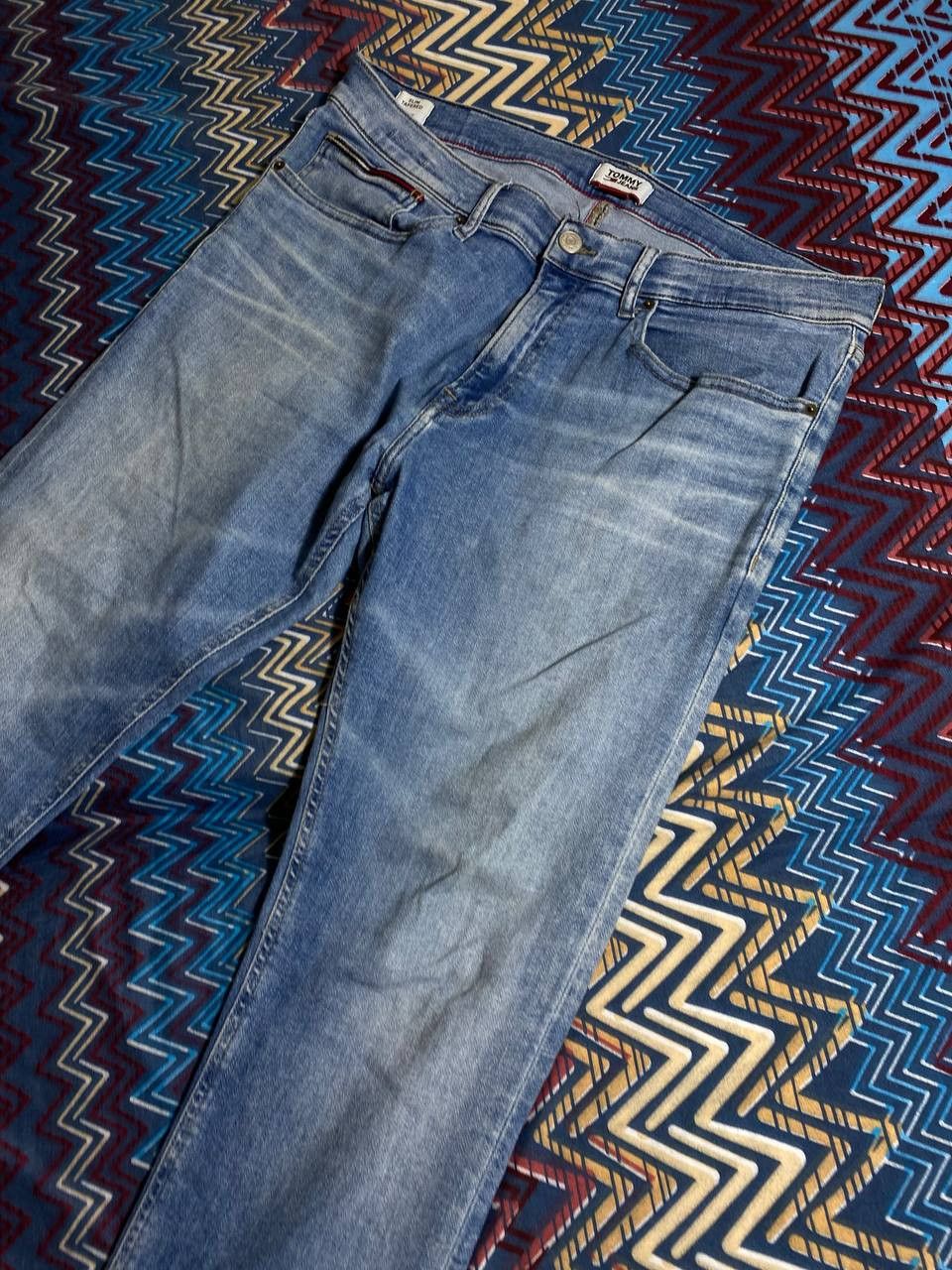 Tommy Hilfiger × Vintage Vintage FADED RIPPEP Jean denim PANTS Size US 33 - 16 Thumbnail