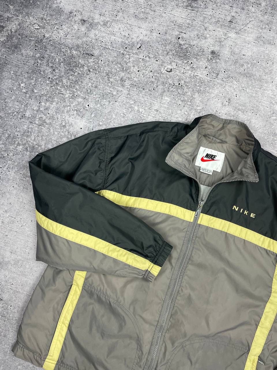 Nike × Vintage Vintage Nike 90’s Y2K Style Drill Nylon Big Back Logo Bomber Size US S / EU 44-46 / 1 - 2 Thumbnail