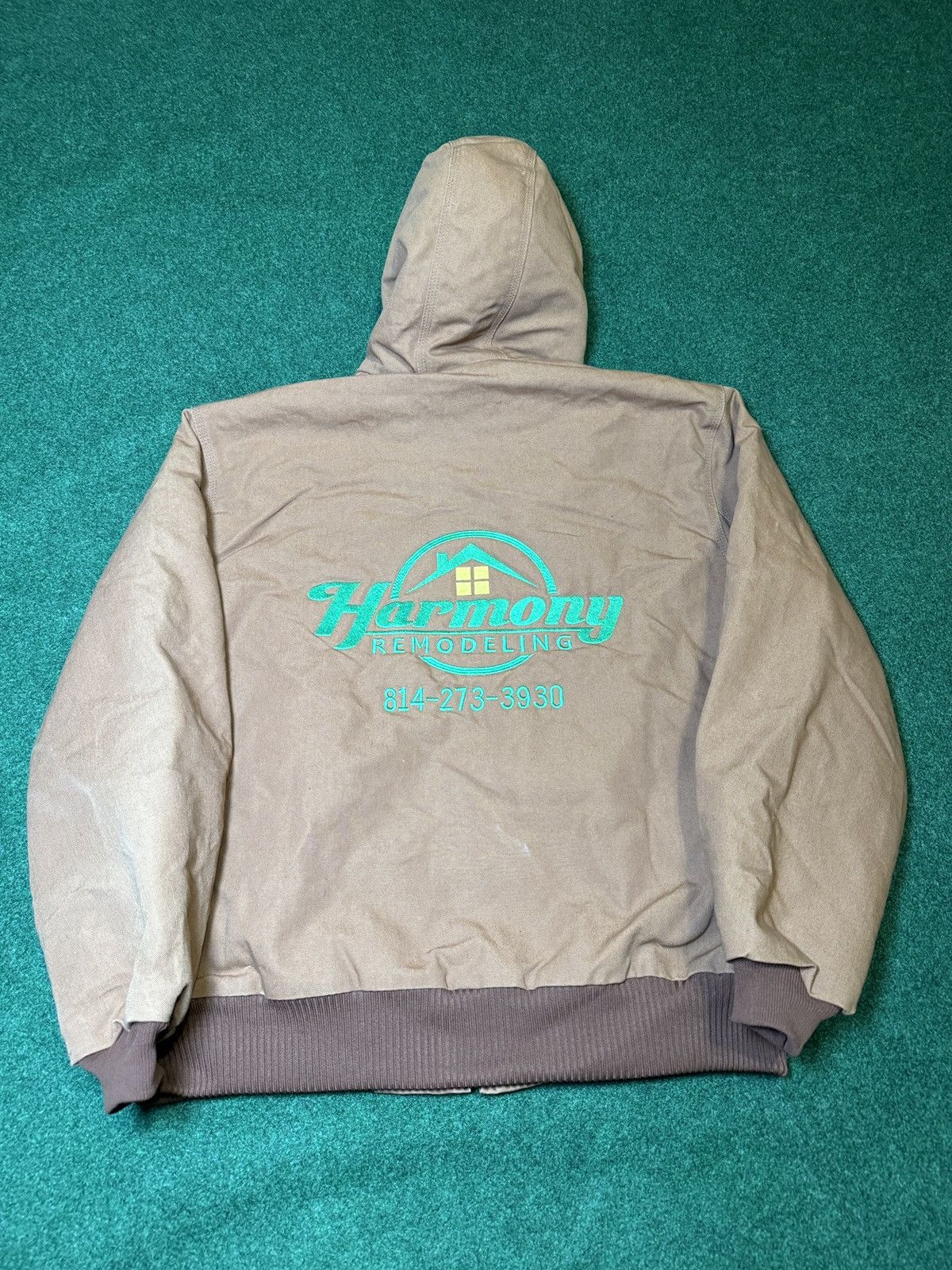 Carhartt × Vintage Vintage Carhartt Quick Duck Mens Large Canvas Beige Jacket Size US L / EU 52-54 / 3 - 4 Thumbnail