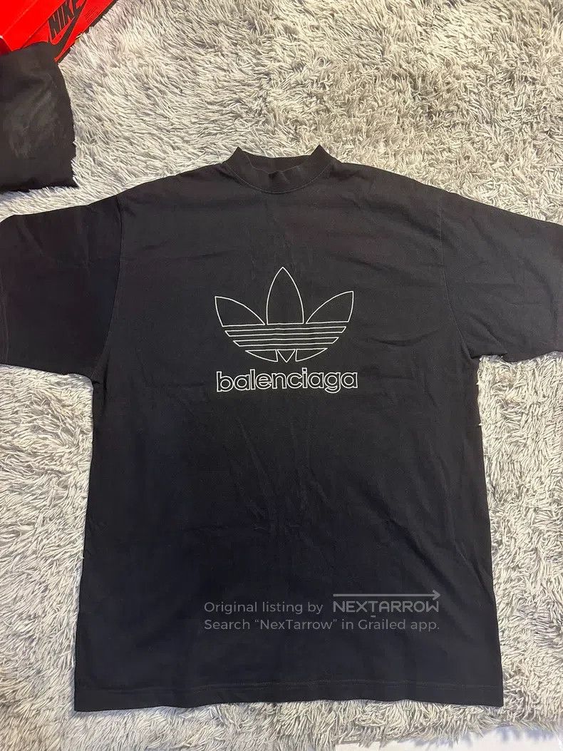 Balenciaga Balenciaga Adidas Collaborative Short Sleeve Size US L / EU 52-54 / 3 - 1 Thumbnail