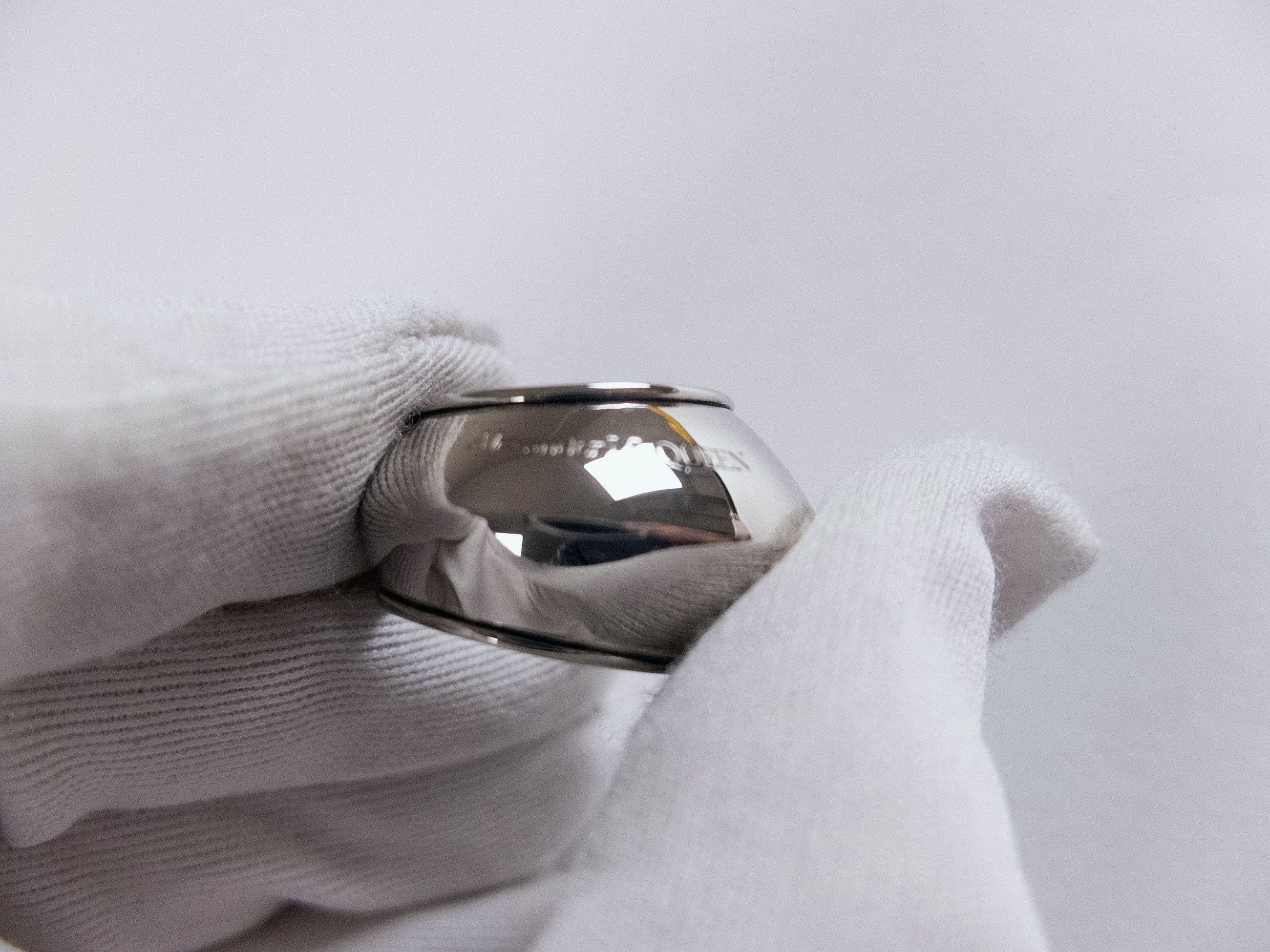Alexander McQueen ALEXANDER MCQUEEN Gaze silver tone metal ring 19 / 9 q Size ONE SIZE - 7 Thumbnail