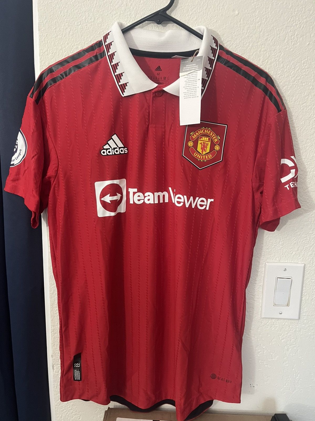 Adidas 2022/23 Adidas Manchester United Authentic Jersey Ronaldo Size US M / EU 48-50 / 2 - 1 Thumbnail