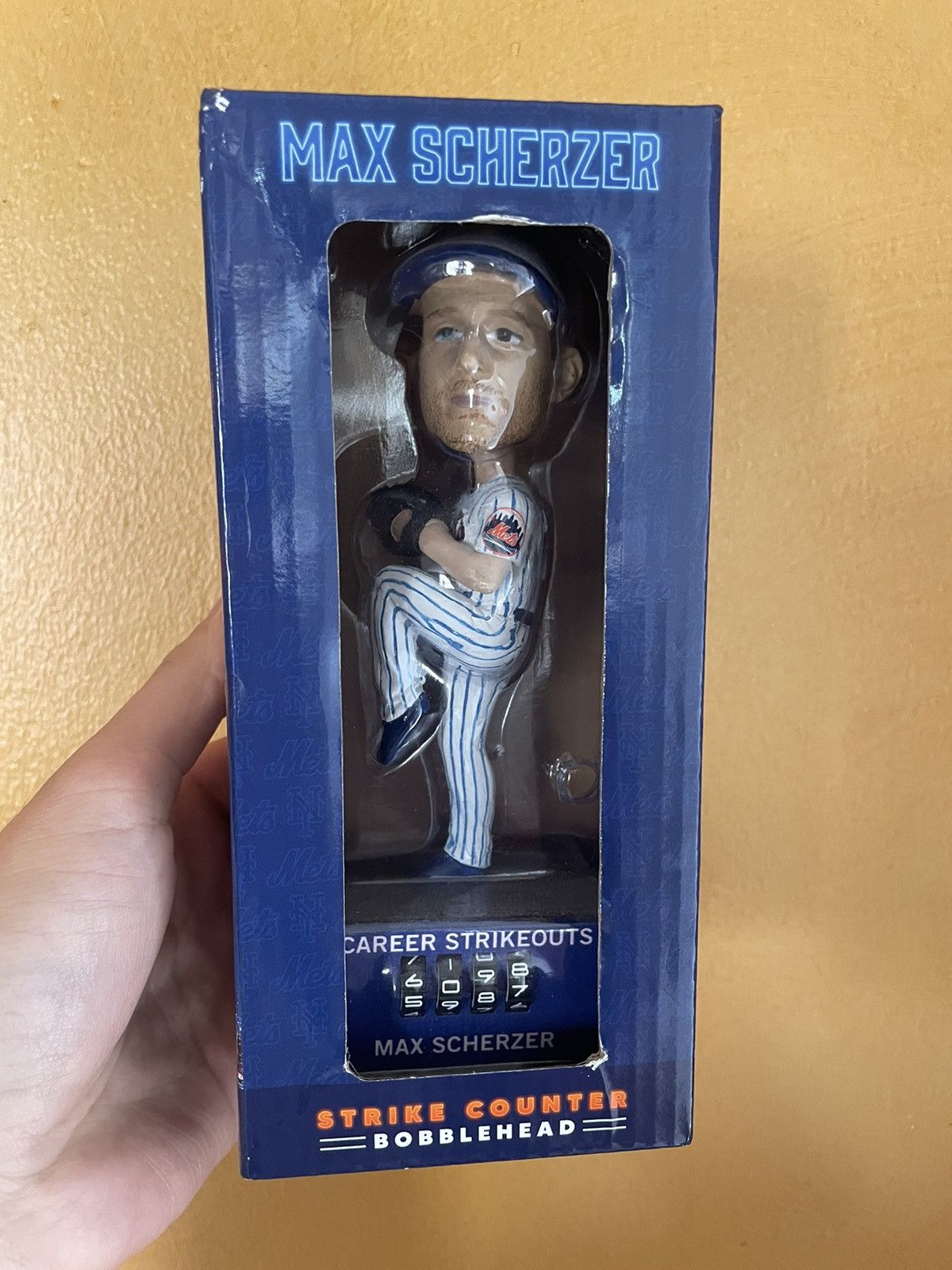MLB Max Scherzer New York Mets Bobblehead Strike Counter Size ONE SIZE - 1 Thumbnail