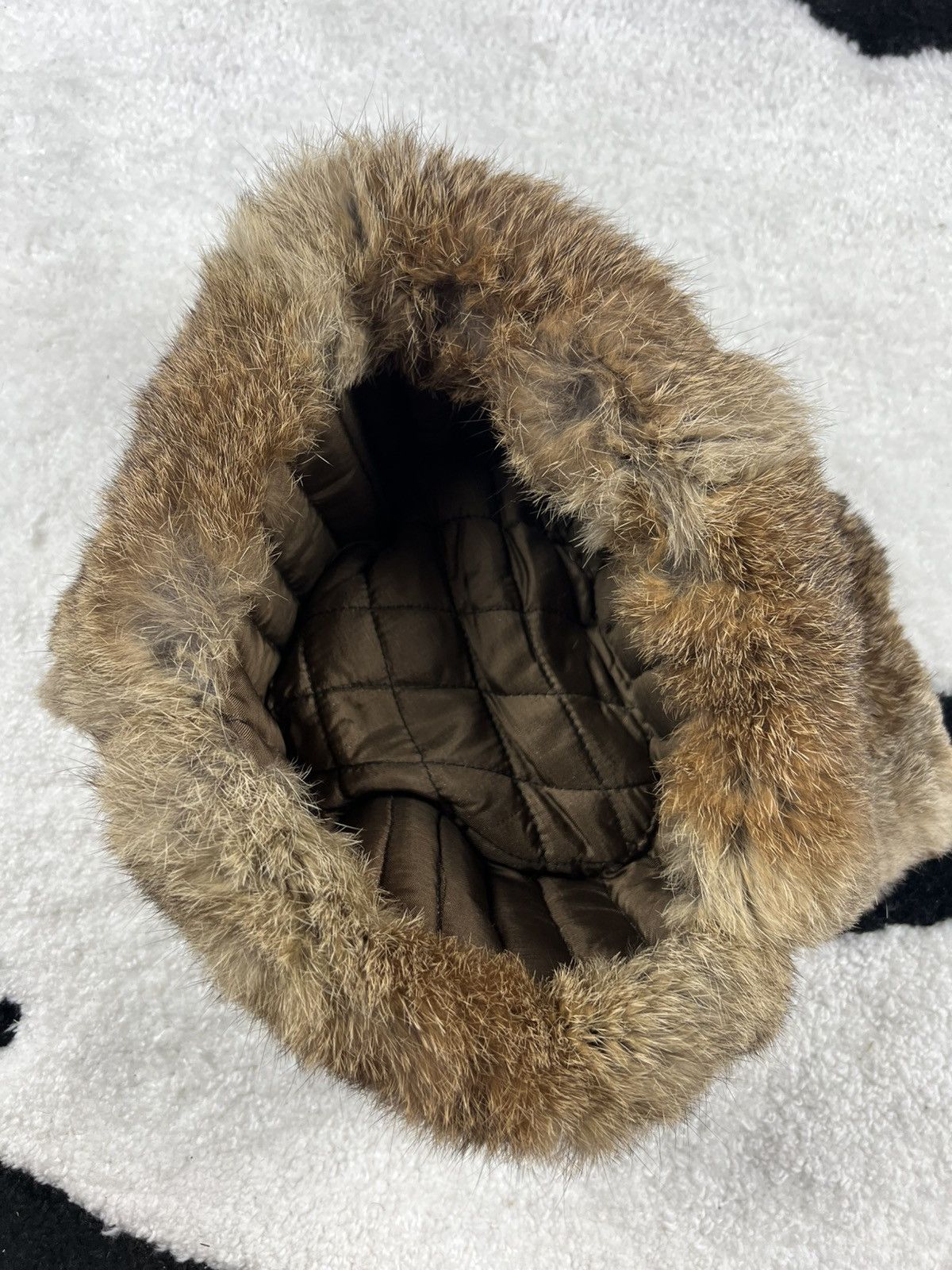 Japanese Brand Y2K Crazy Mohair Fuzzy Ushanka Winter Grunge Japanese Hat Size ONE SIZE - 6 Thumbnail
