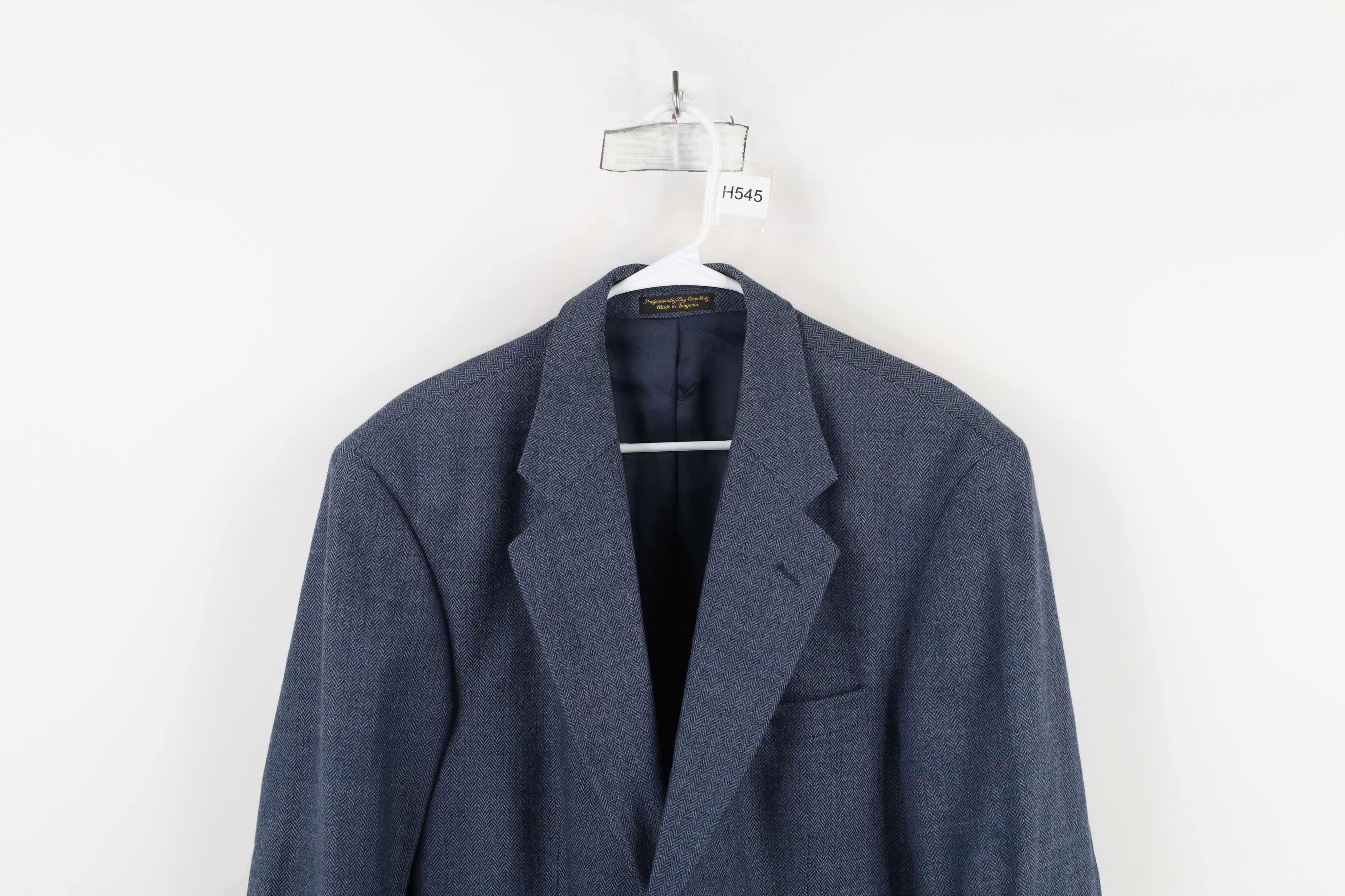 Vintage Vintage 90s Streetwear Herringbone Blazer Suit Coat Jacket Size US XL / EU 56 / 4 - 2 Thumbnail
