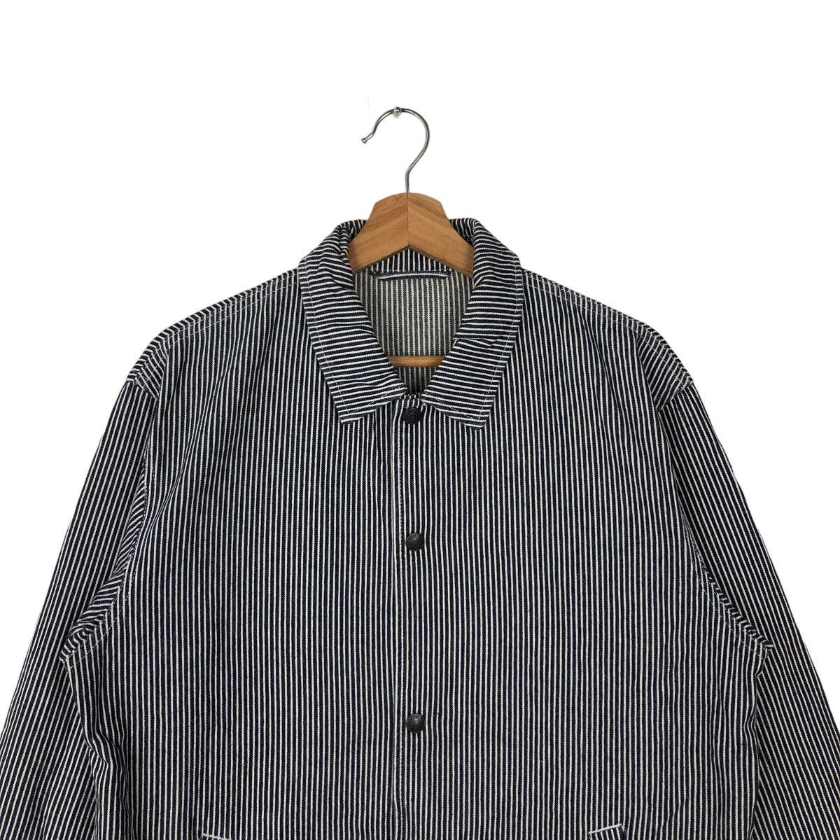 Japanese Brand 🔥90’s VINTAGE HIKORY CHORE JACKET GU JAPAN ISSEY MIYAKE Size US M / EU 48-50 / 2 - 2 Thumbnail