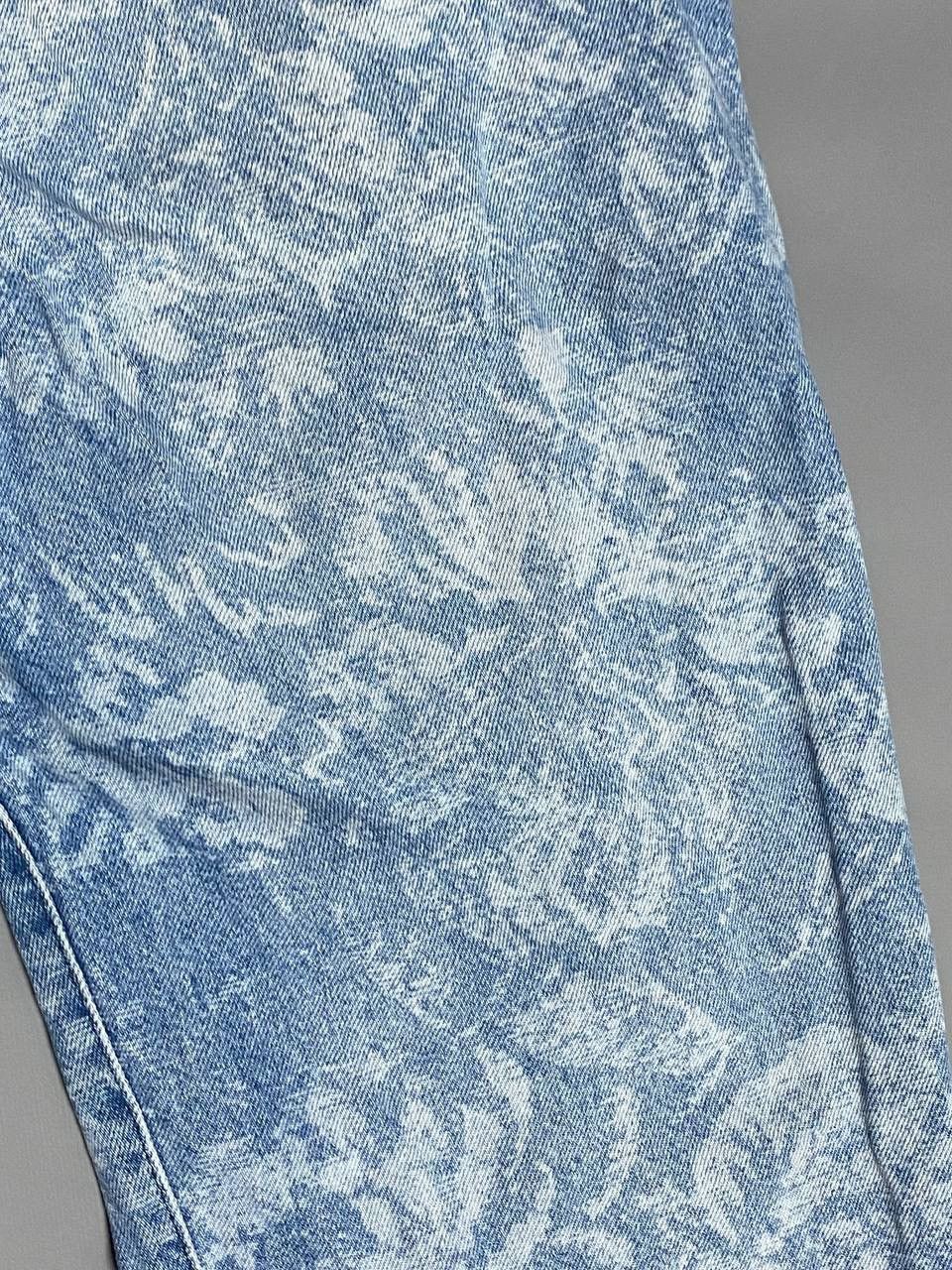 Jaded London Jaded London Mens Floral Jeans W34 Skate Fit Blue Wide Leg Size 34" / US 12 / IT 48 - 6 Thumbnail