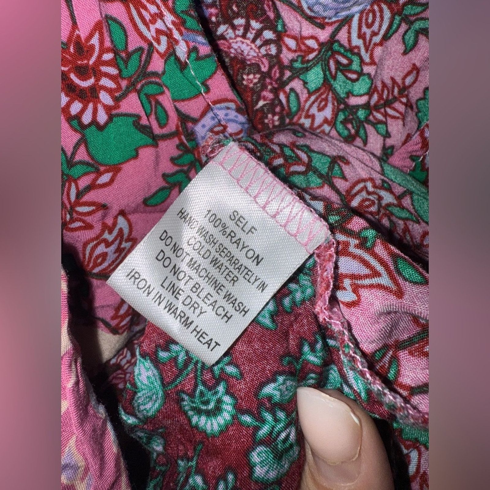 Anthropologie Anthropologie Akira Patchwork Floral Rayon Dress Size M Boho Size M / US 6-8 / IT 42-44 - 3 Thumbnail