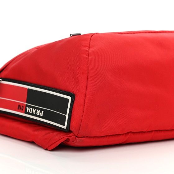 Prada Authentic PRADA Tessuto Nylon Belt Bag Red Size ONE SIZE - 6 Thumbnail