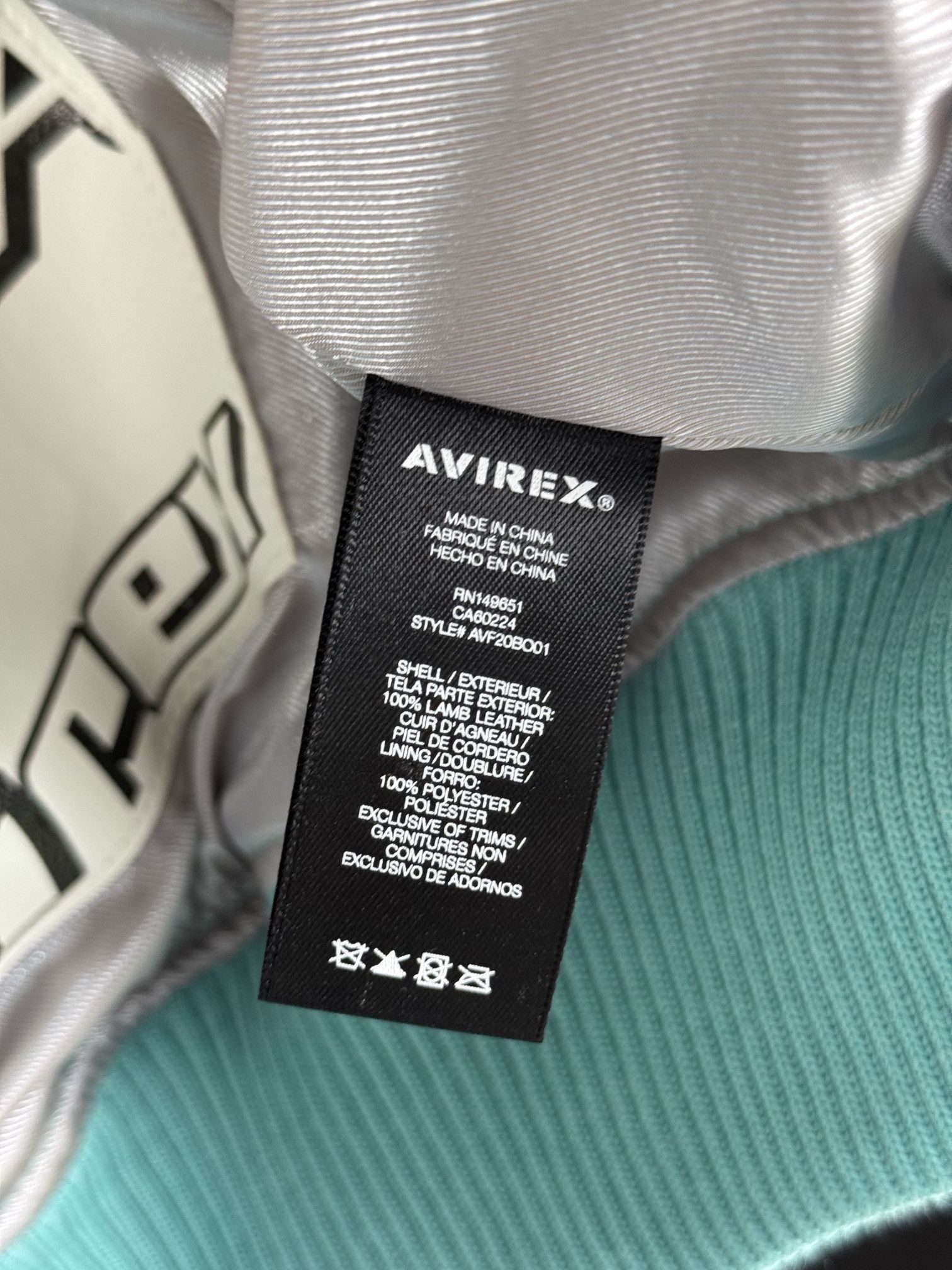 Avirex × HELLSTAR AVIREX X HELLSTAR Leather JACKET TURQUOISE Size US L / EU 52-54 / 3 - 15 Thumbnail