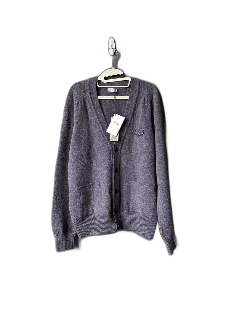 Dior Embroidered Cardigan in Light Purple