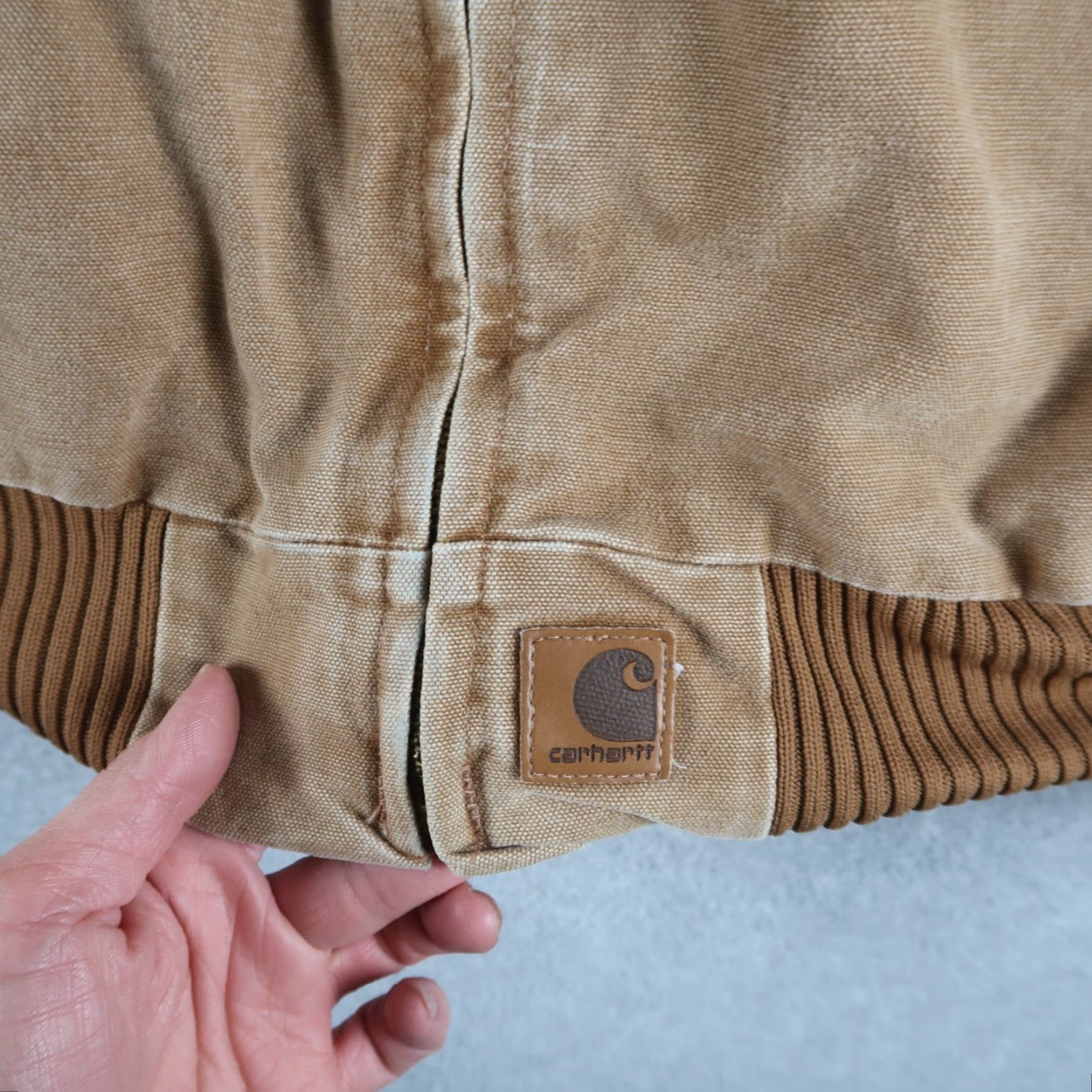 Carhartt VINTAGE Carhartt Santa Fe Quilt Lined Mens 2XL Tall Coat Brown Canvas J14 CML JACKET Bomber Jacket Workwear Winter Size US XXL / EU 58 / 5 - 6 Thumbnail
