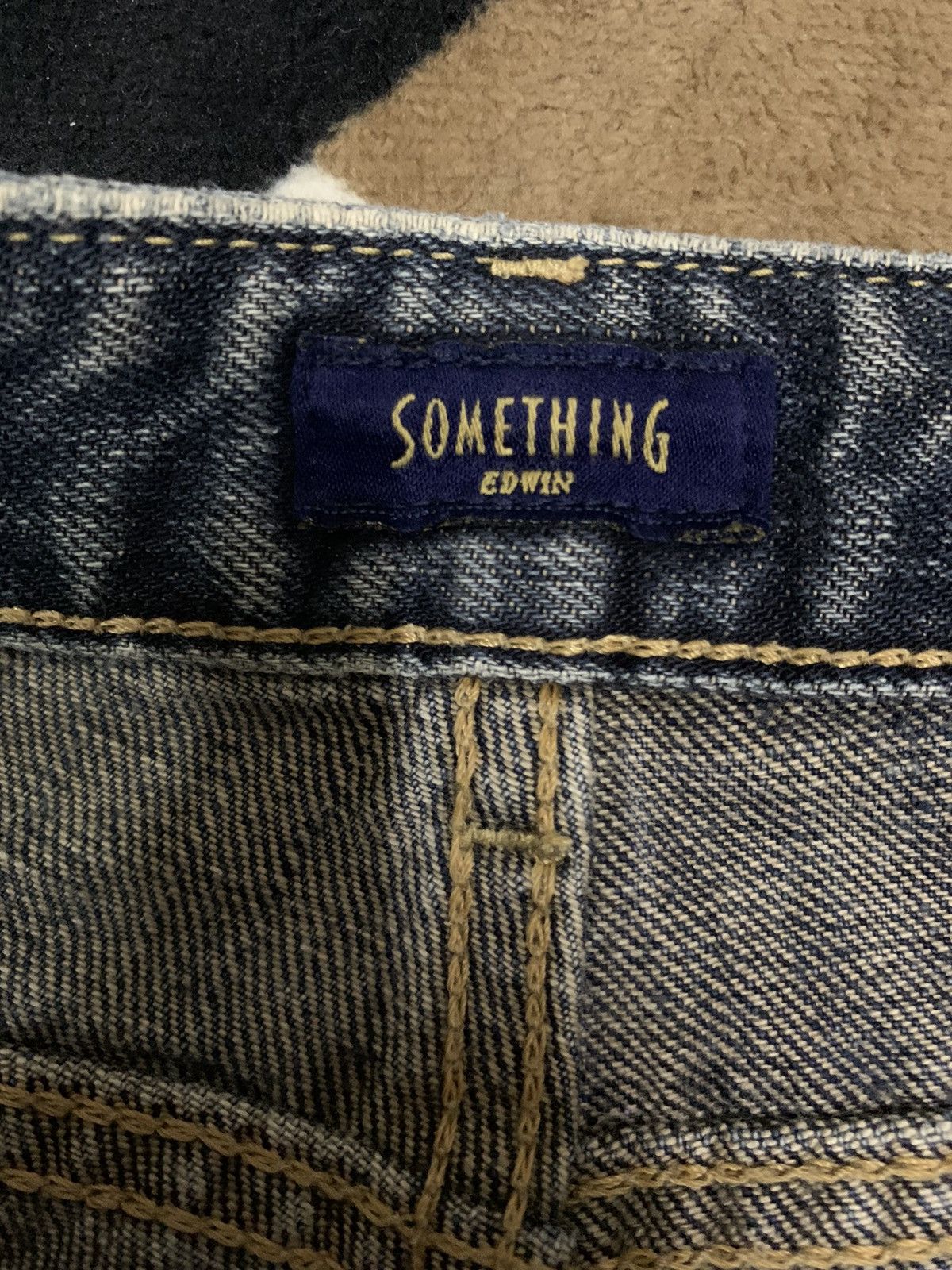 Edwin Vintage Edwin x Something Pour Femme Distressed Flared Jeans Size 28" / US 6 / IT 42 - 17 Thumbnail
