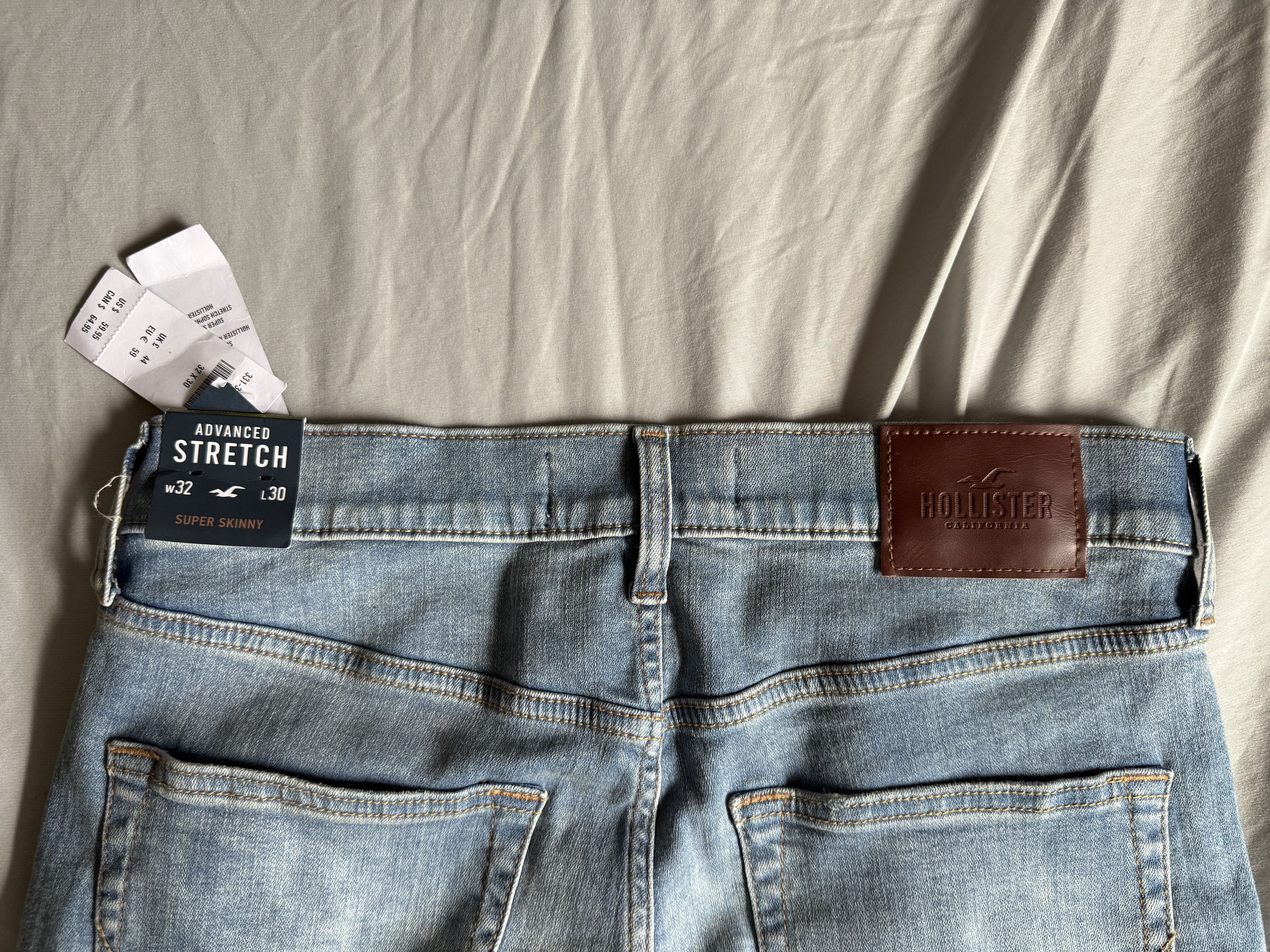 Hollister Hollister Super Skinny Jeans Advanced Stretch 32x30 $59.50 Size US 32 / EU 48 - 3 Thumbnail