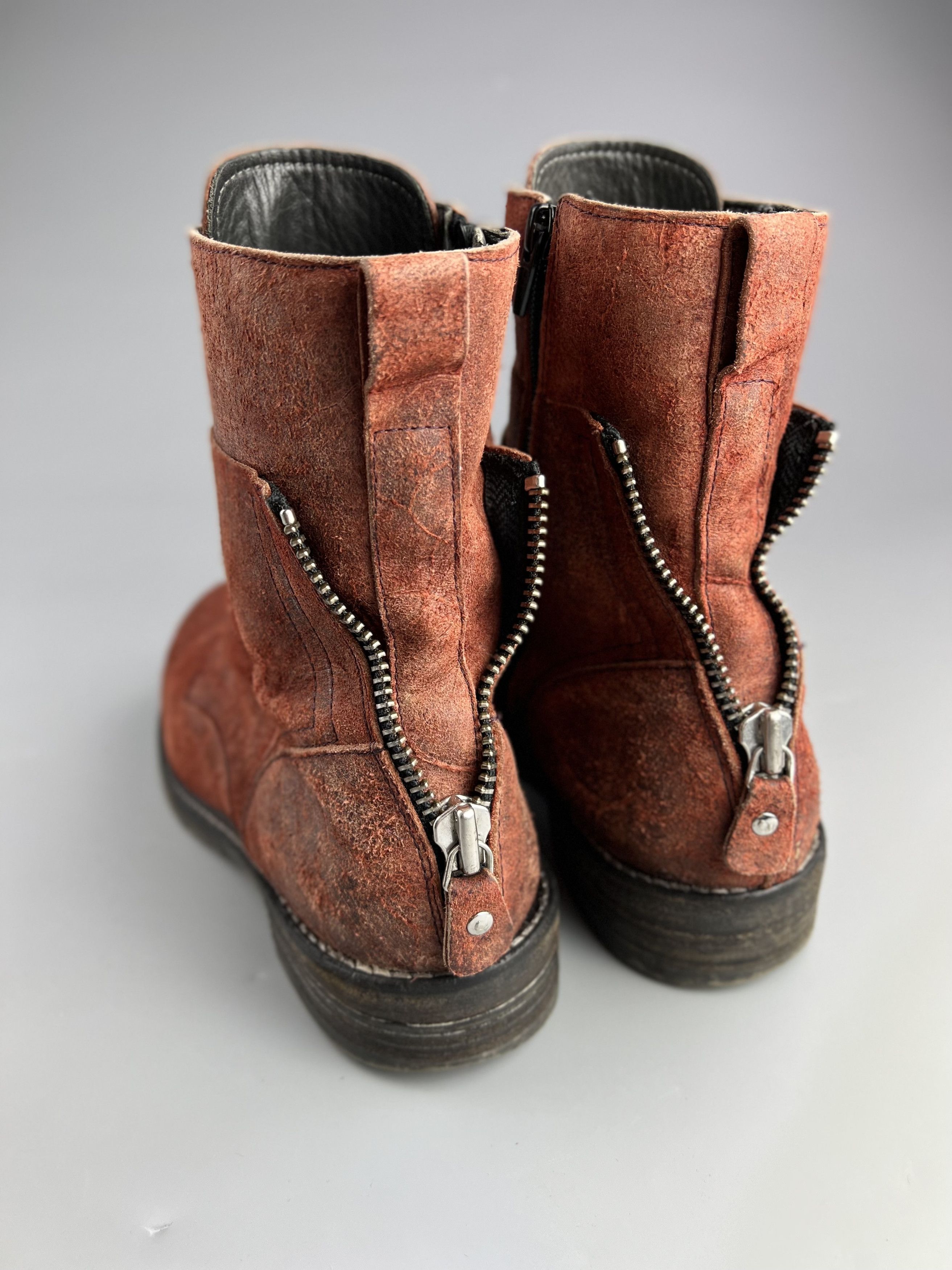 MoMA Moma Women's Leather Ankle Boots Lace Up Zip Size EU40 US9 Size US 9 / IT 39 - 8 Thumbnail