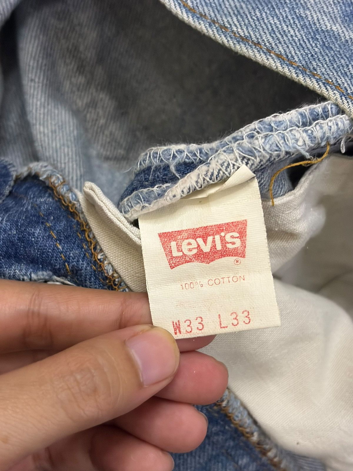 Levi's Vintage 90s Levis 501 Mud Wash Distressed Jeans Size US 31 - 5 Thumbnail