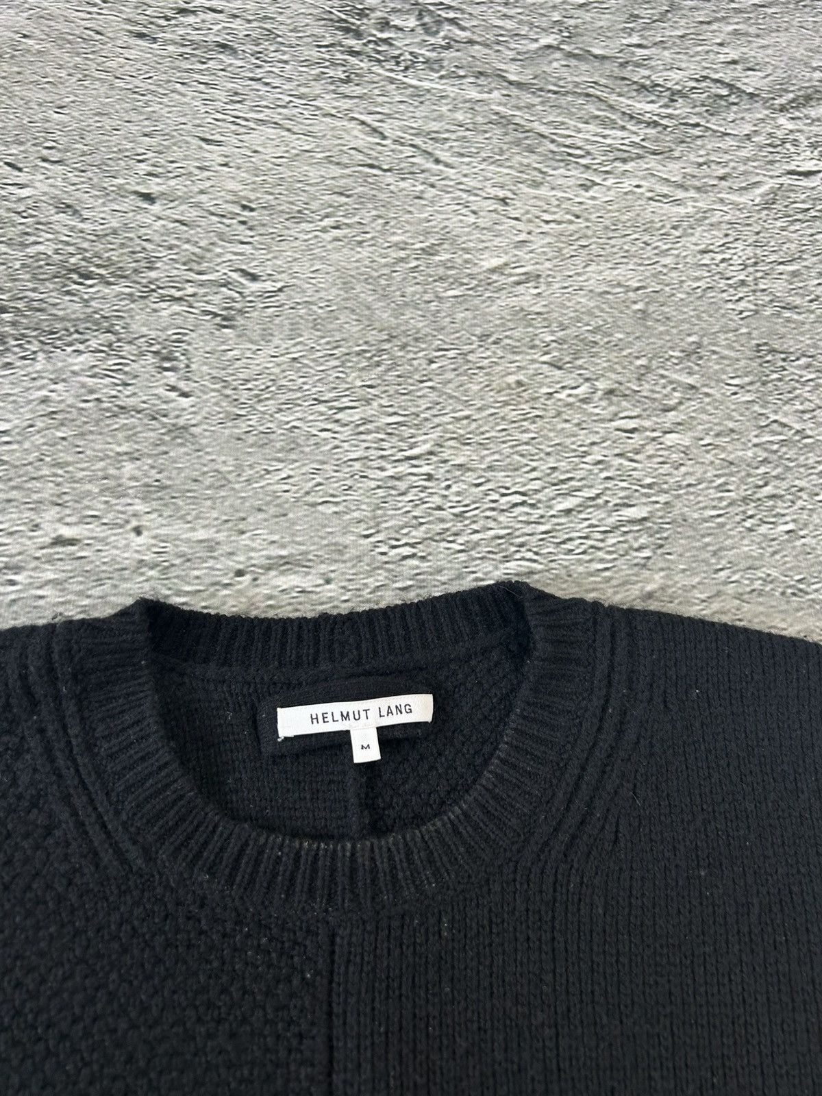 Helmut Lang Helmut Lang Sweater Black boxy knit wool yak cashmere Size US M / EU 48-50 / 2 - 2 Thumbnail
