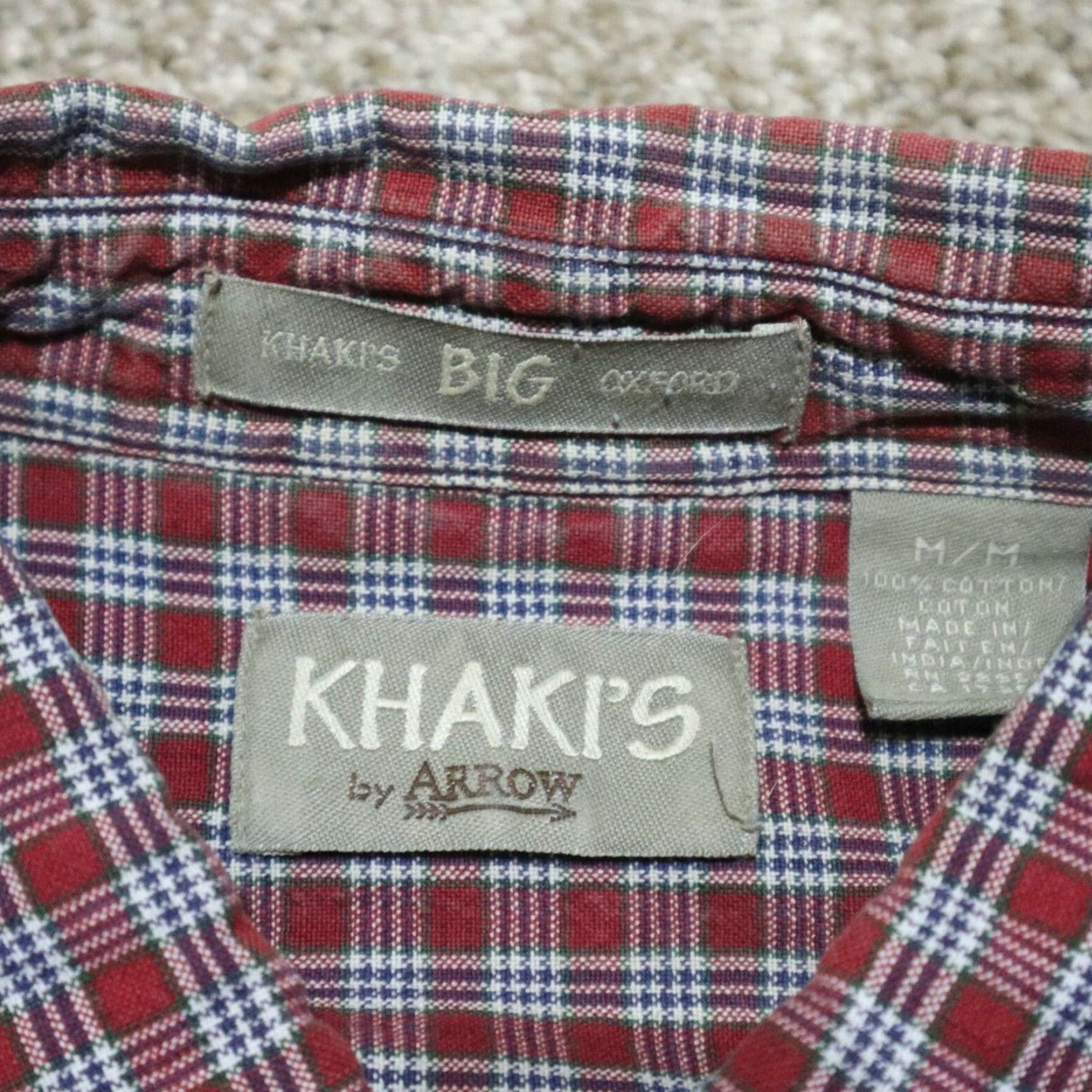 Mountain Khakis Khakis Mountain Mens Button-Up Shirt Plaid Red Outdoors Lightweight Medium Size M Regular Color Size US M / EU 48-50 / 2 - 2 Thumbnail