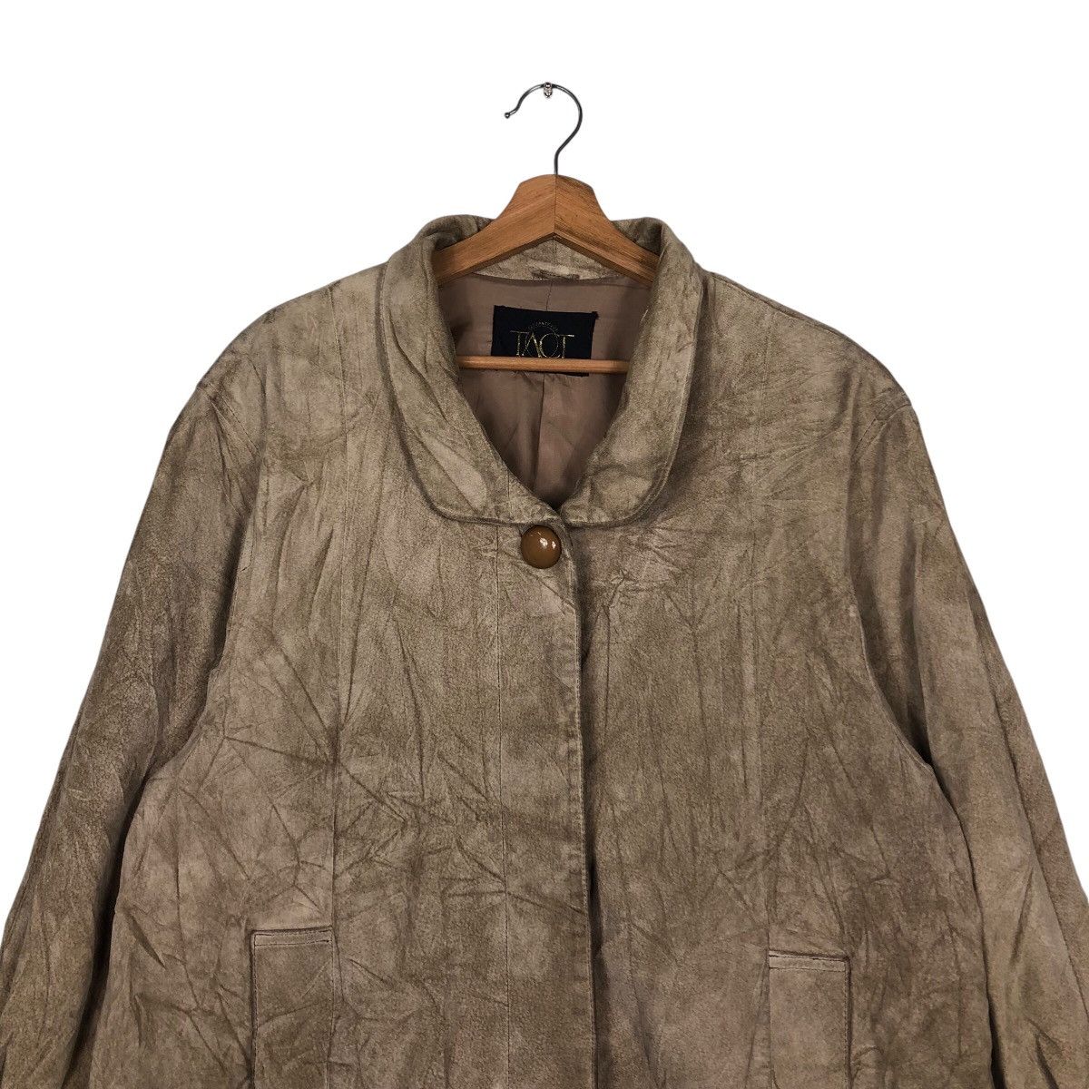 Japanese Brand × Vintage 📌Vintage Biker Genuine Leather Tact Button Issey Miyake Size US M / EU 48-50 / 2 - 4 Thumbnail