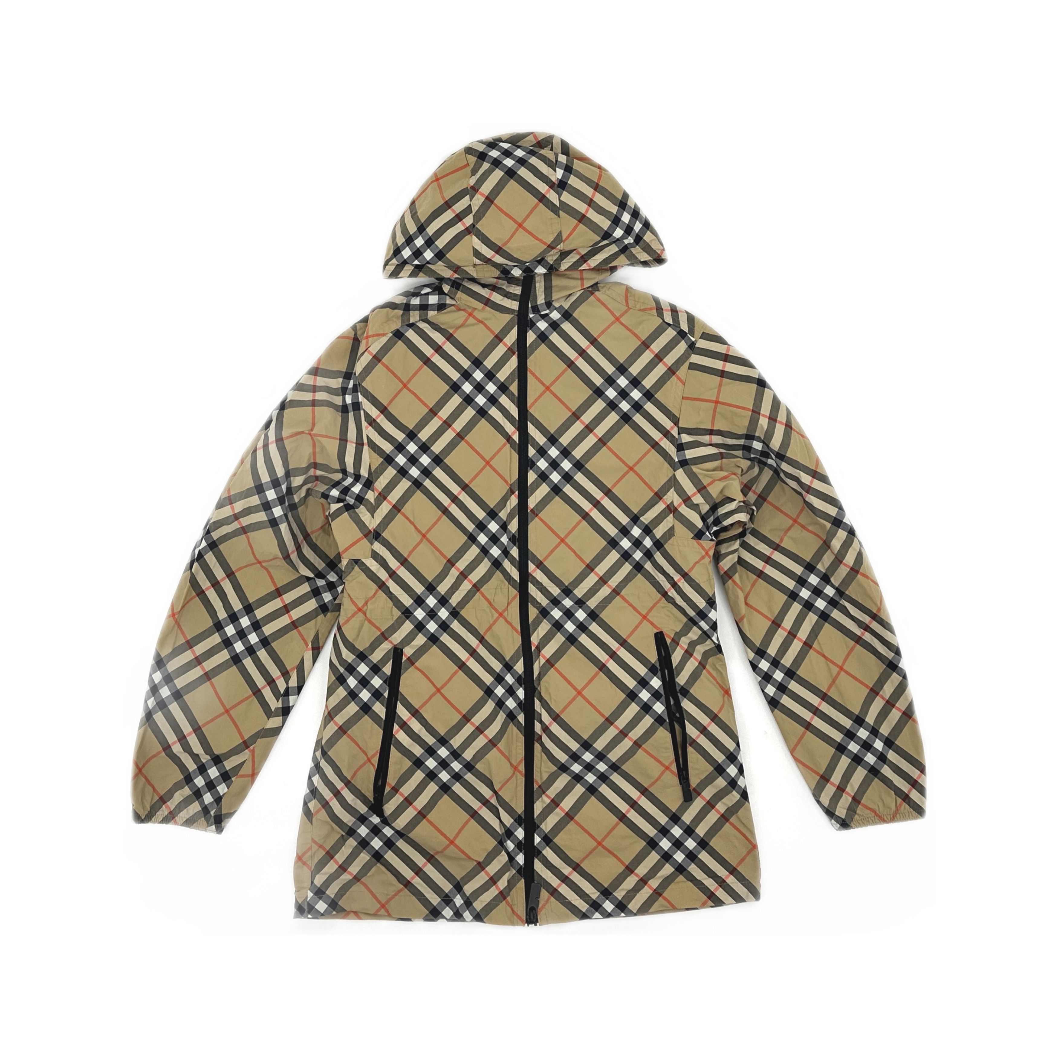 Burberry Burberry Check Hooded Jacket Size XXS Size XXS / US 00 / IT 34 - 1 Thumbnail