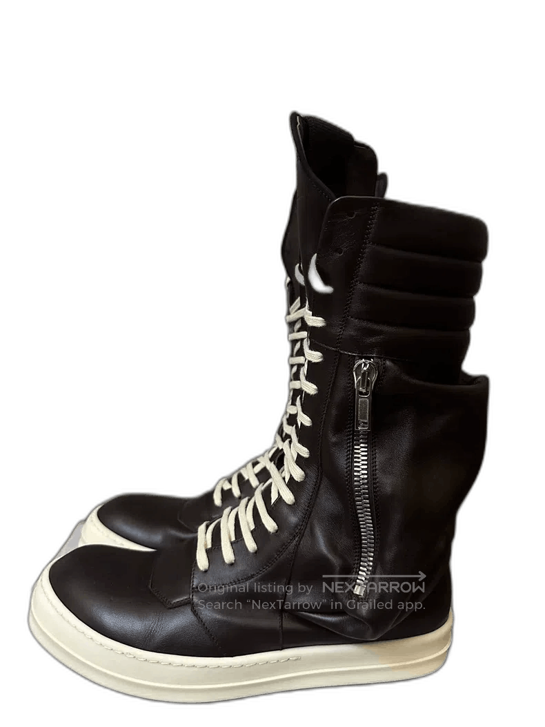 Rick Owens Rick Owens High-Top Boots in Soft Leather. Size US 10 / EU 43 - 1 Thumbnail
