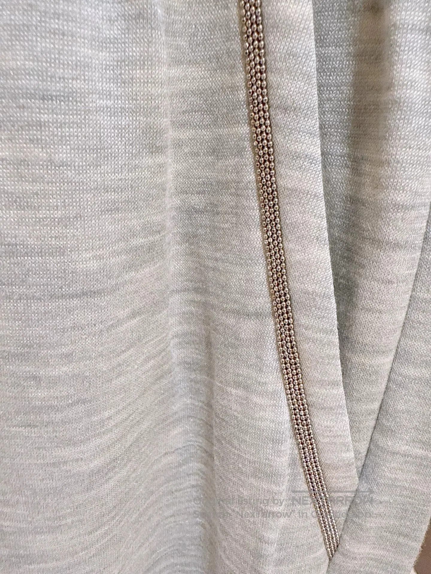 Brunello Cucinelli Brunello Cucinelli Light Gray Track Pants. Size US 32 / EU 48 - 3 Thumbnail
