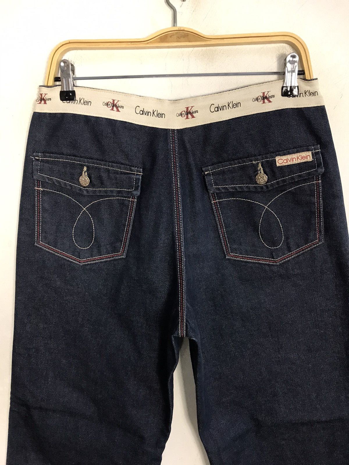 Calvin Klein × Vintage Vintage Calvin Klein Indigo Denim Zipper Size US 30 / EU 46 - 10 Thumbnail