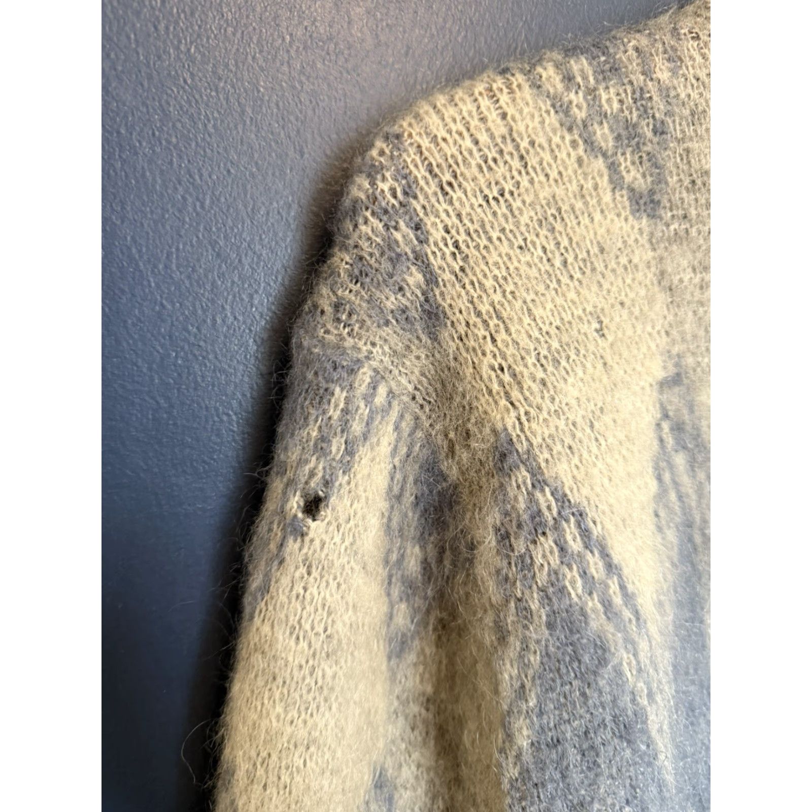 Vintage VINTAGE 60’s Town Craft Argyle Pattern Mohair Zip Cardigan Sweater Size Medium Mens Size US M / EU 48-50 / 2 - 4 Thumbnail