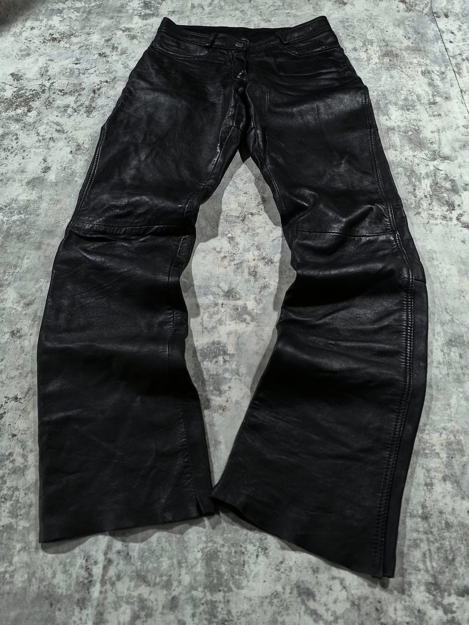 Kadoya vtg biker girl real leather jeans rick owens balenciaga Size 28" / US 6 / IT 42 - 1 Thumbnail