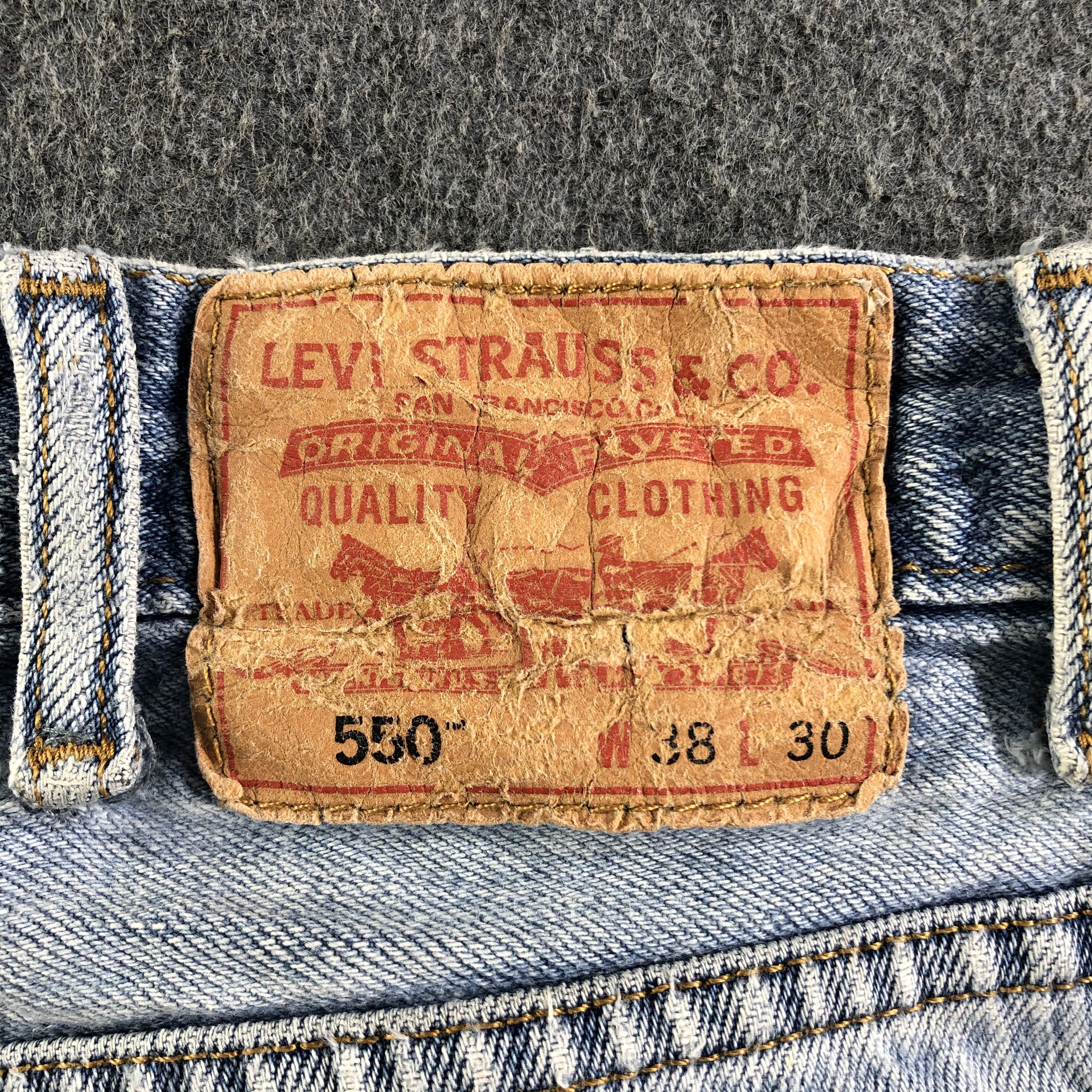 Levi's Vintage Blue Wash Levis 550 Jeans-J3299 Size US 37 - 5 Thumbnail
