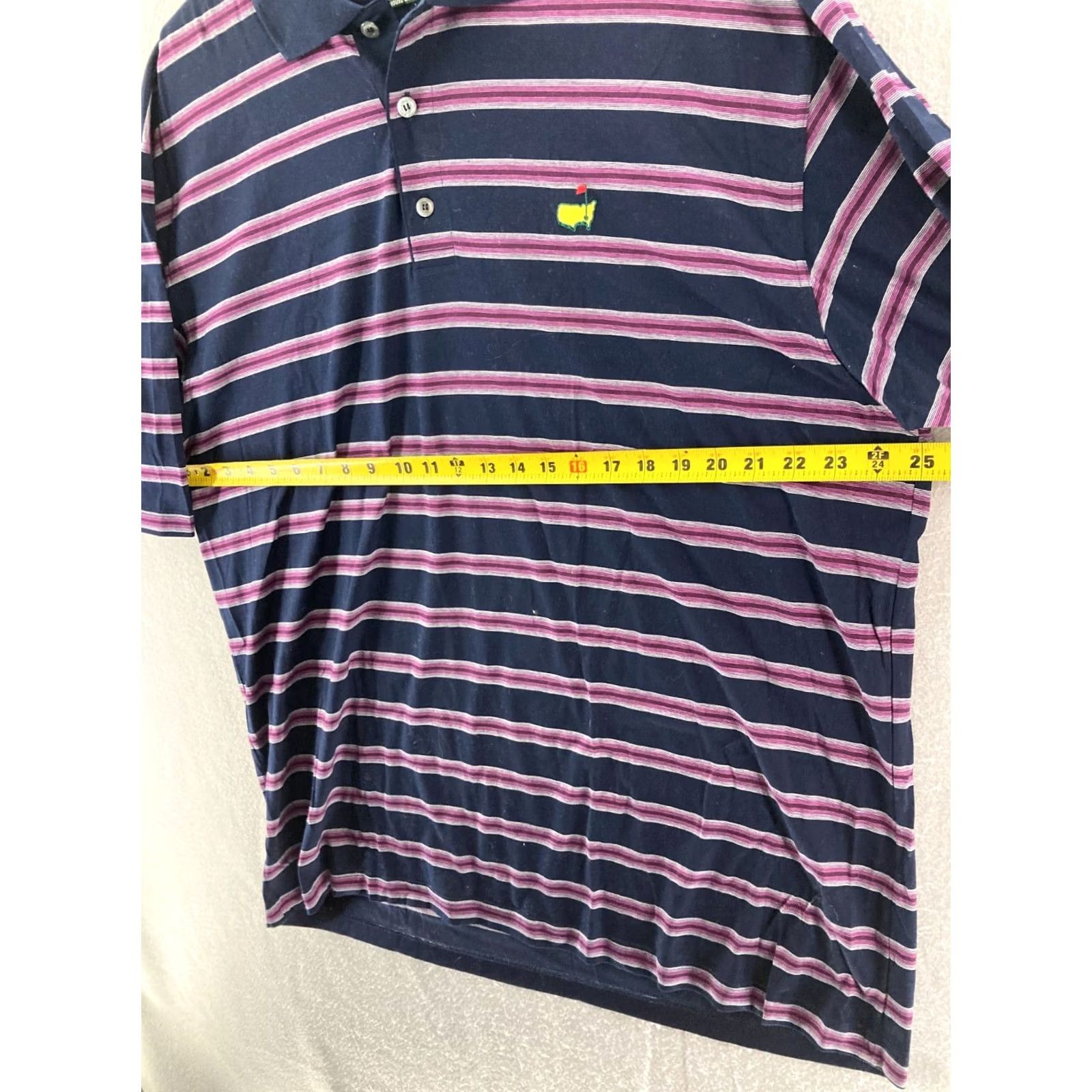 Vintage Vintage Masters Polo Mens XL Striped Clubhouse Collection Shirt Size US XL / EU 56 / 4 - 2 Thumbnail