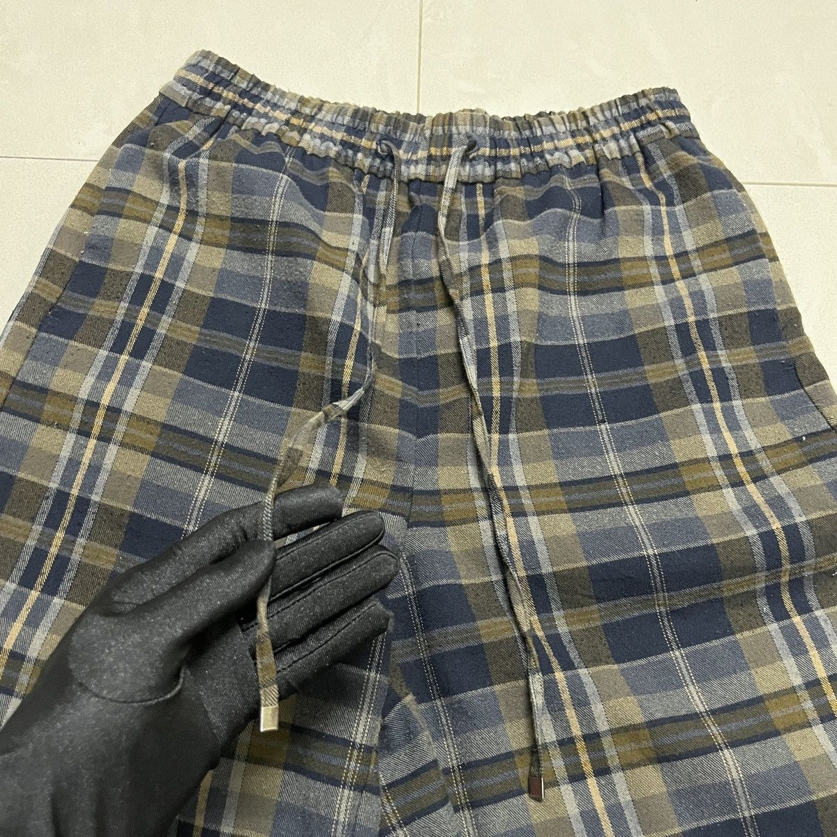 Designer × GU × Japanese Brand GU Checkered Baggy Pants/Trouser Size 27" / US 4 / IT 40 - 3 Thumbnail