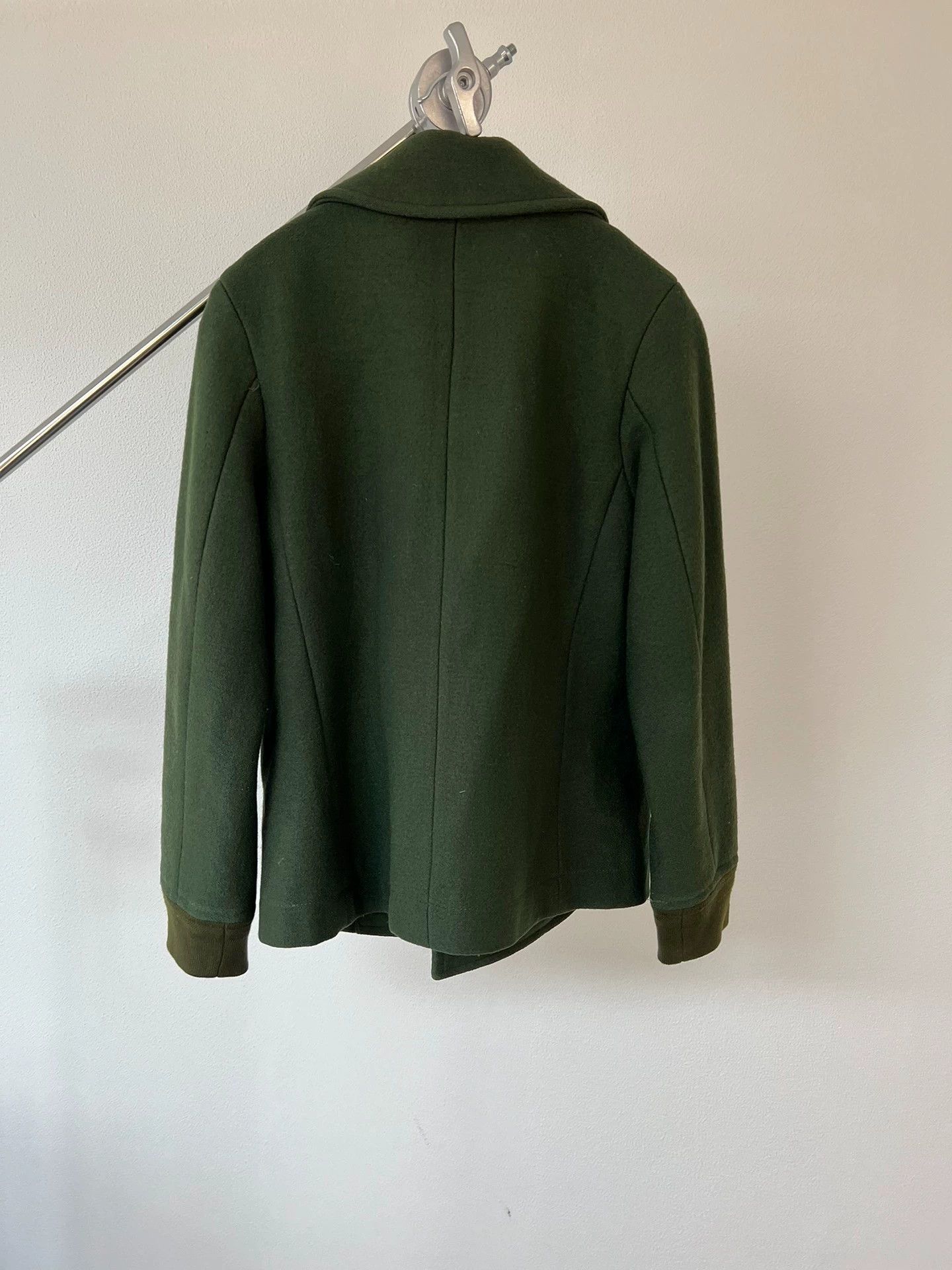 Issey Miyake Issey Miyake Final Home Green Wool Buttoned Collar Jacket Size M / US 6-8 / IT 42-44 - 6 Thumbnail