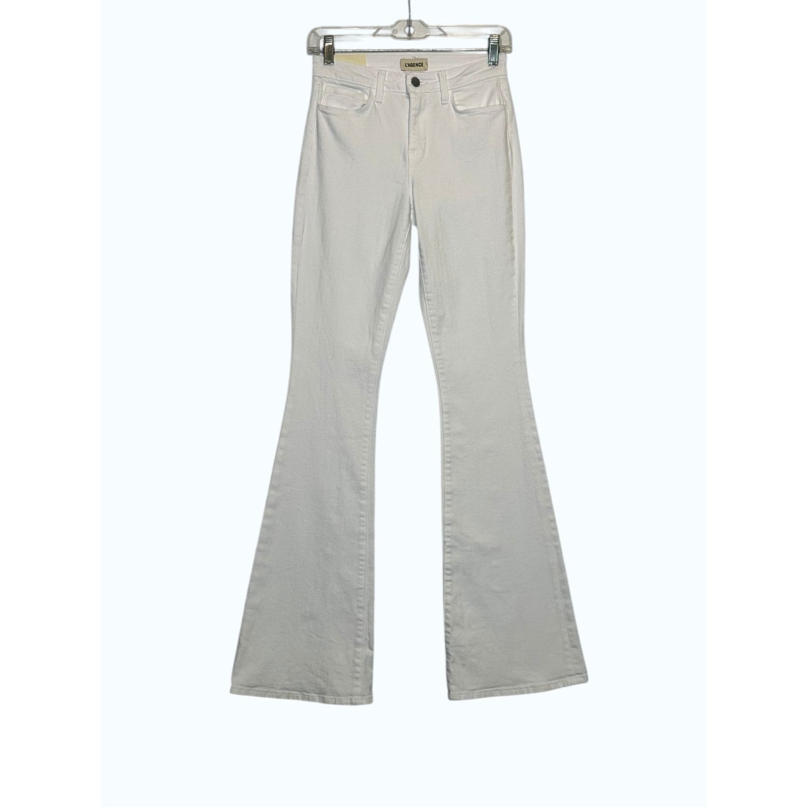 L'AGENCE L'Agence White Bell High Rise Flare Jeans size 25 - 2 Size 26" / US 2 / IT 38 - 12 Thumbnail