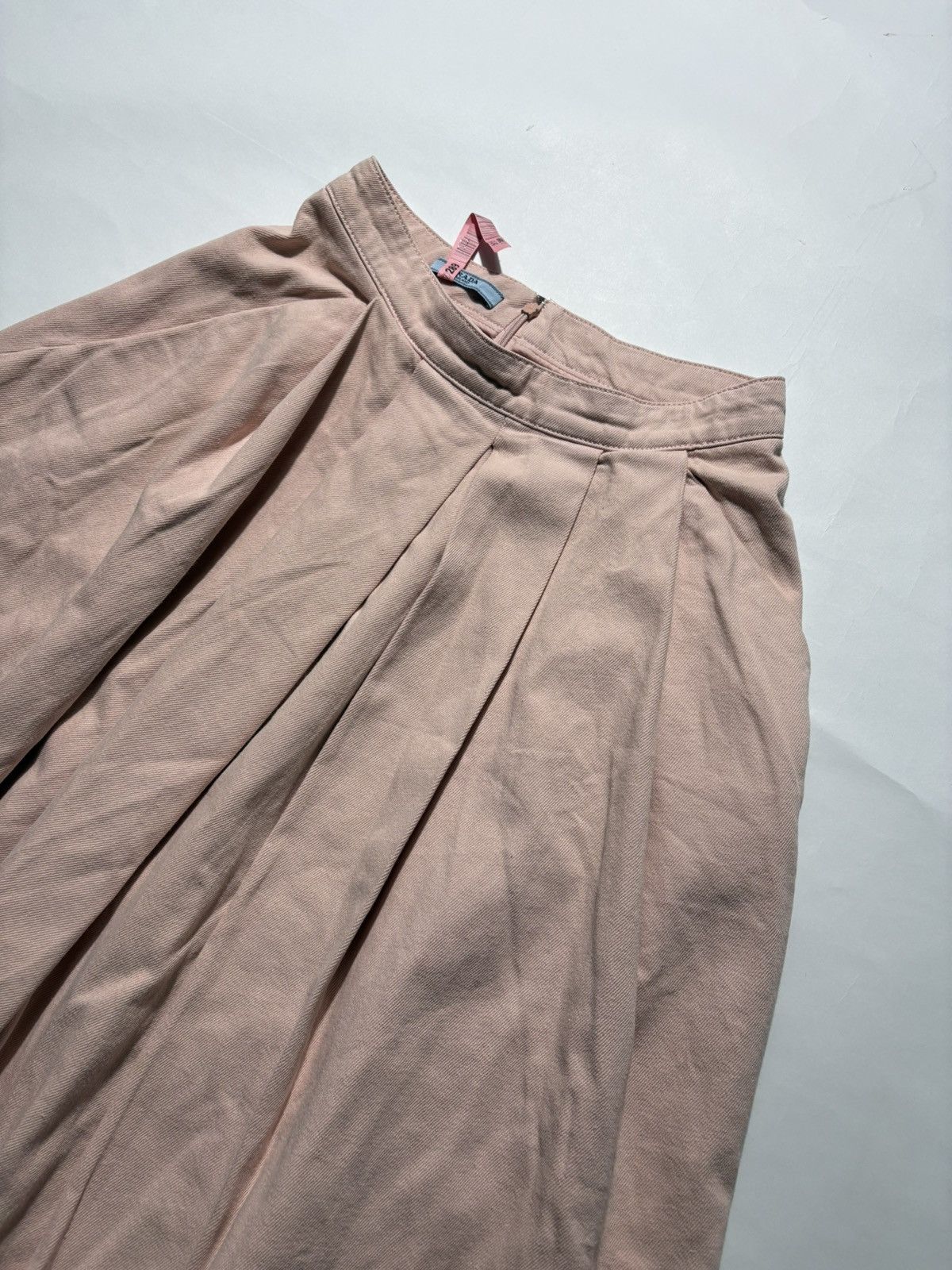 Prada PRADA DENIM PLEATED MIDI SKIRT Size 27" / US 4 / IT 40 - 4 Thumbnail