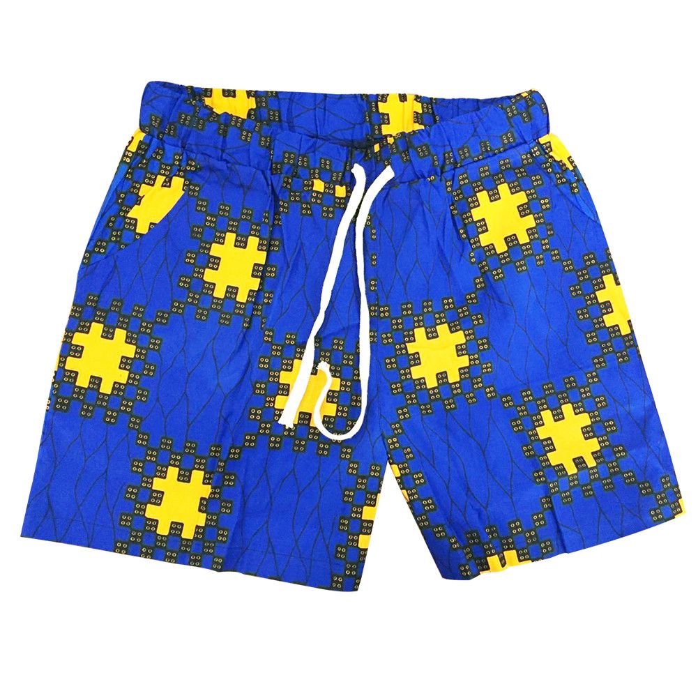 Other Cotton Batik Print Shorts Casual Beach Wind Elastic Waist Size 28" / US 6 / IT 42 - 2 Thumbnail