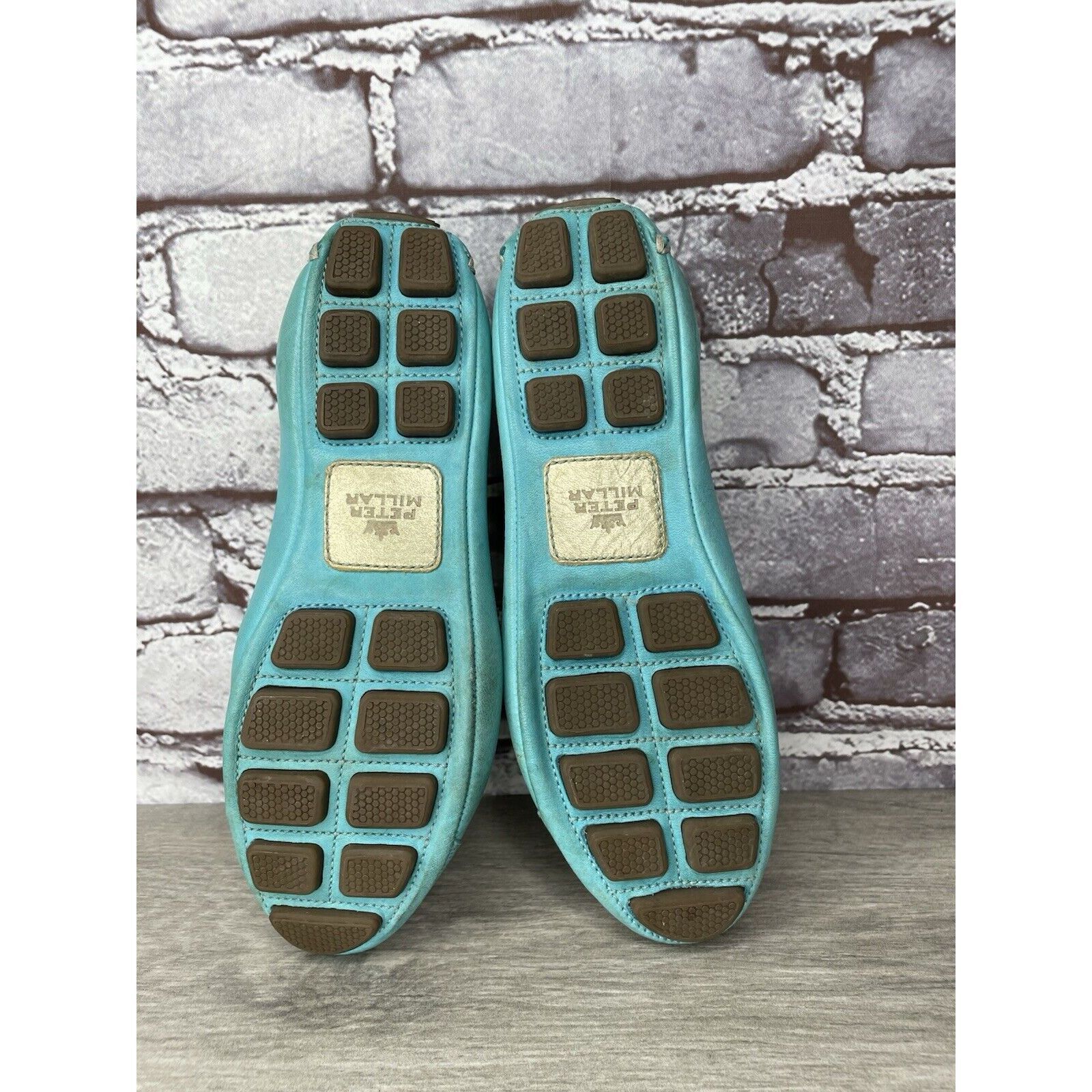 Peter Millar Peter Millar Blue Leather Snake Cap Toe Ballet Flats Shoes W Size US 6.5 / IT 36.5 - 6 Thumbnail