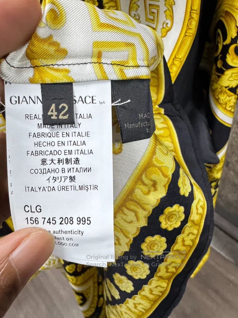 Versace Versace Black and gold Medusa long-sleeved shirt Size US L / EU 52-54 / 3 - 8 Thumbnail