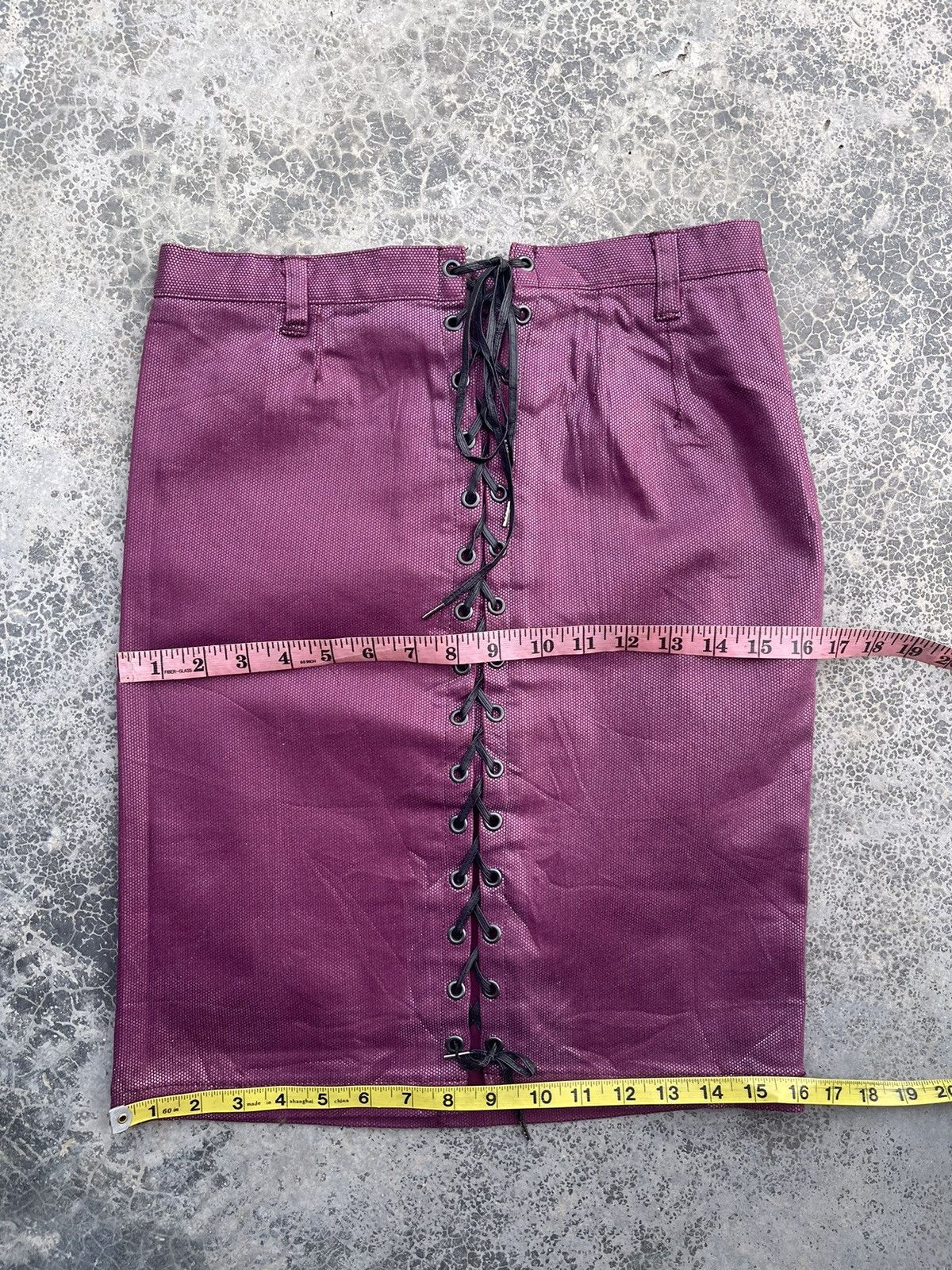 Hysteric Glamour Hysteric Glamour Dark Pink Rope Detailed Skirt Size 28" / US 6 / IT 42 - 10 Thumbnail